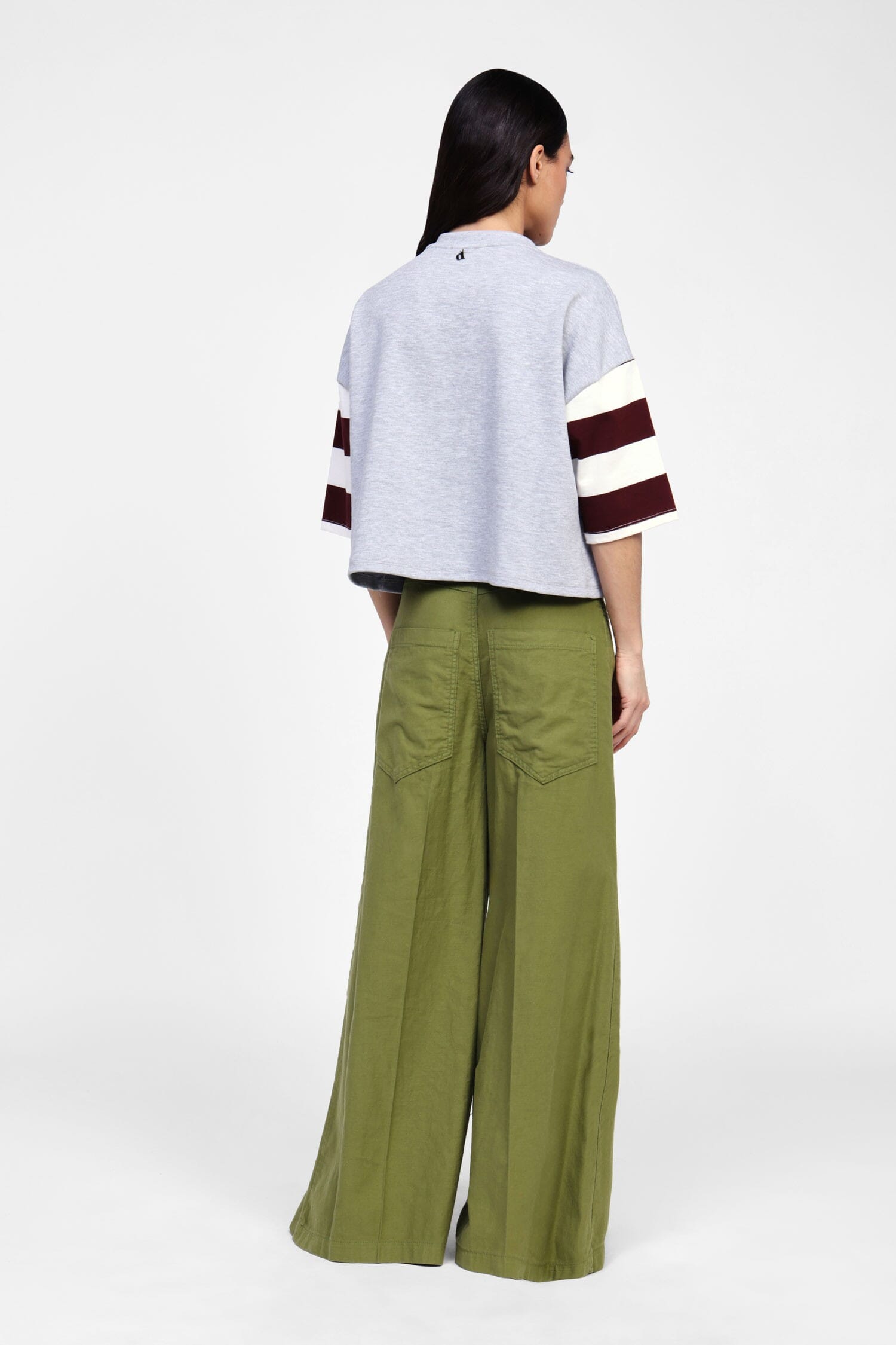 Pantaloni Palazzo Con Dettagli A Pieghe Dixie