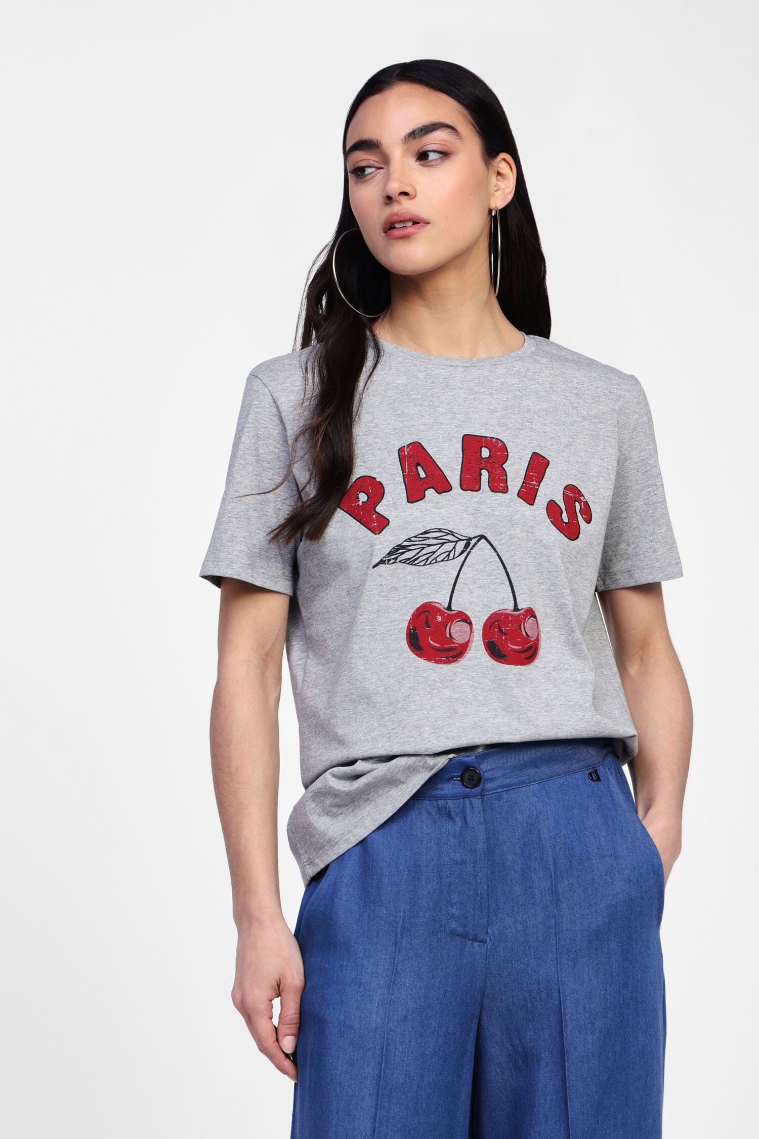 T-Shirt Grafica Con Scritta E Frutta Dixie