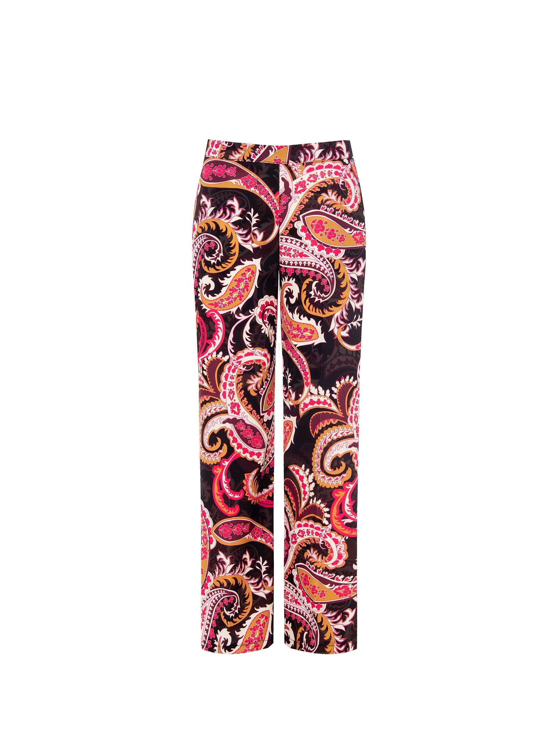 Pantaloni Palazzo In Raso Con Tasche Rinascimento