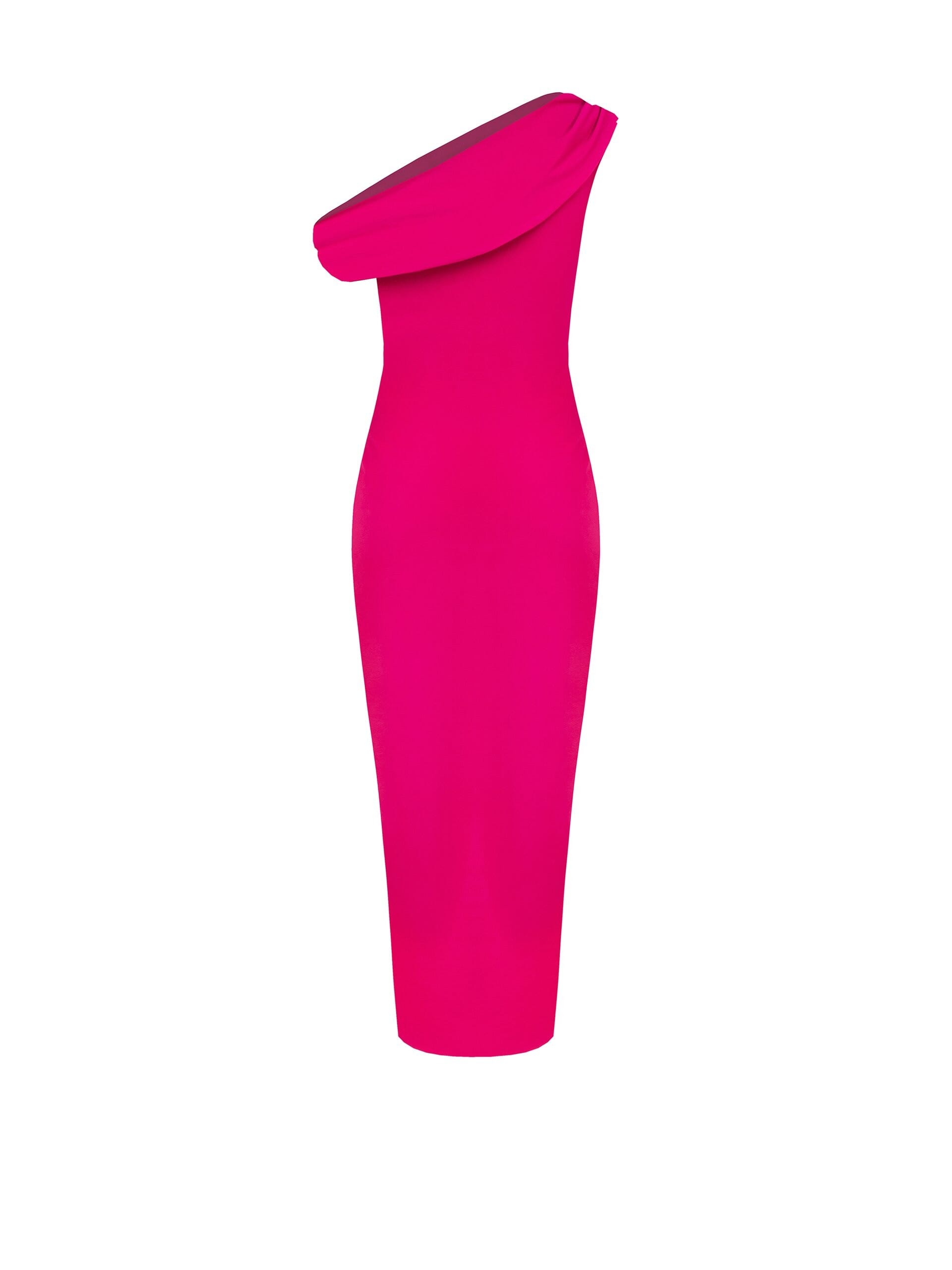 Abito Lungo Asimmetrico In Maglia Con Dettaglio Catena Rinascimento