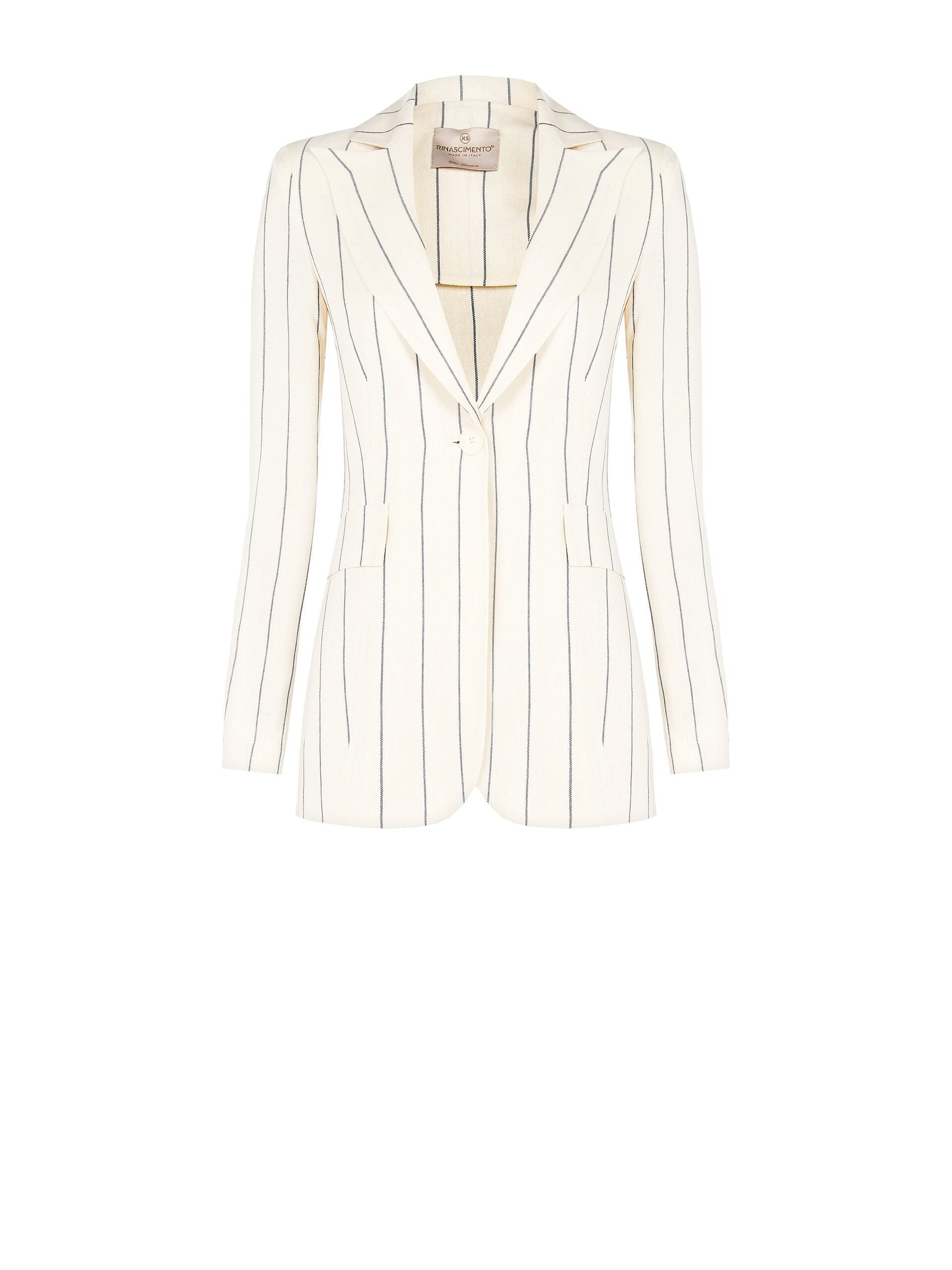 Veste blazer en tissu à rayures Rinascimento