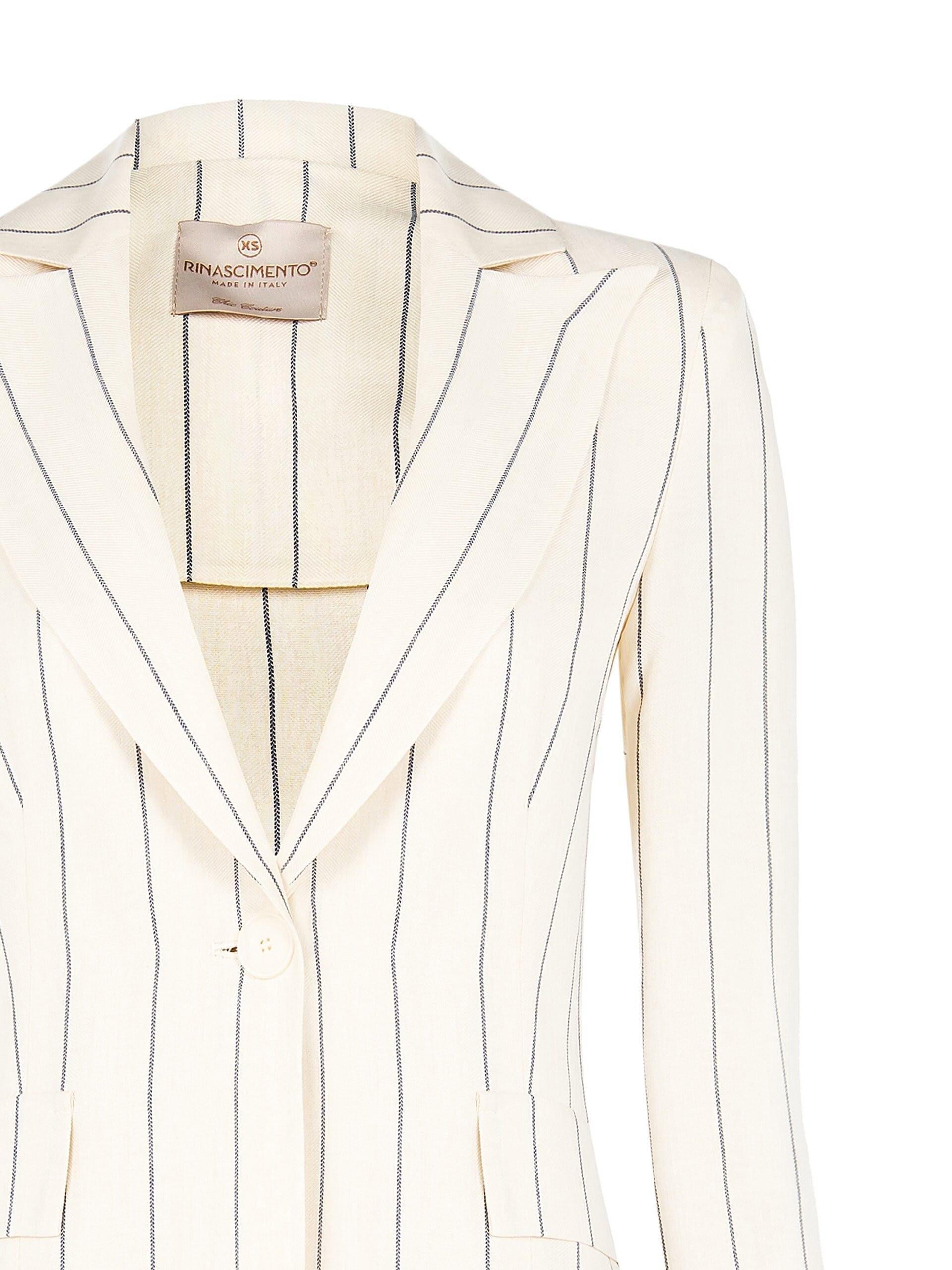 Veste blazer en tissu à rayures Rinascimento