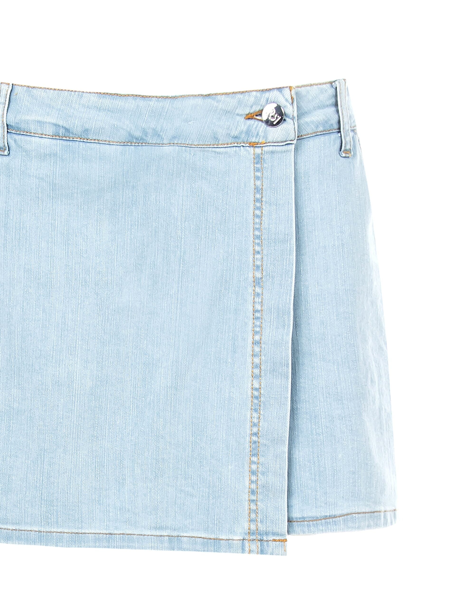 Minigonna Pantalone In Denim A Portafoglio Rinascimento