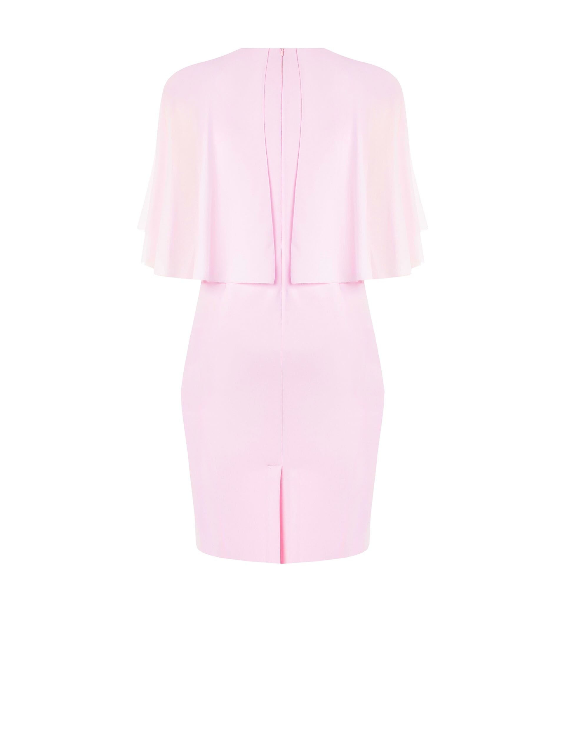 Abito A Tubino In Scuba Crepe Con Maniche A Mantella In Georgette Rinascimento Curvy