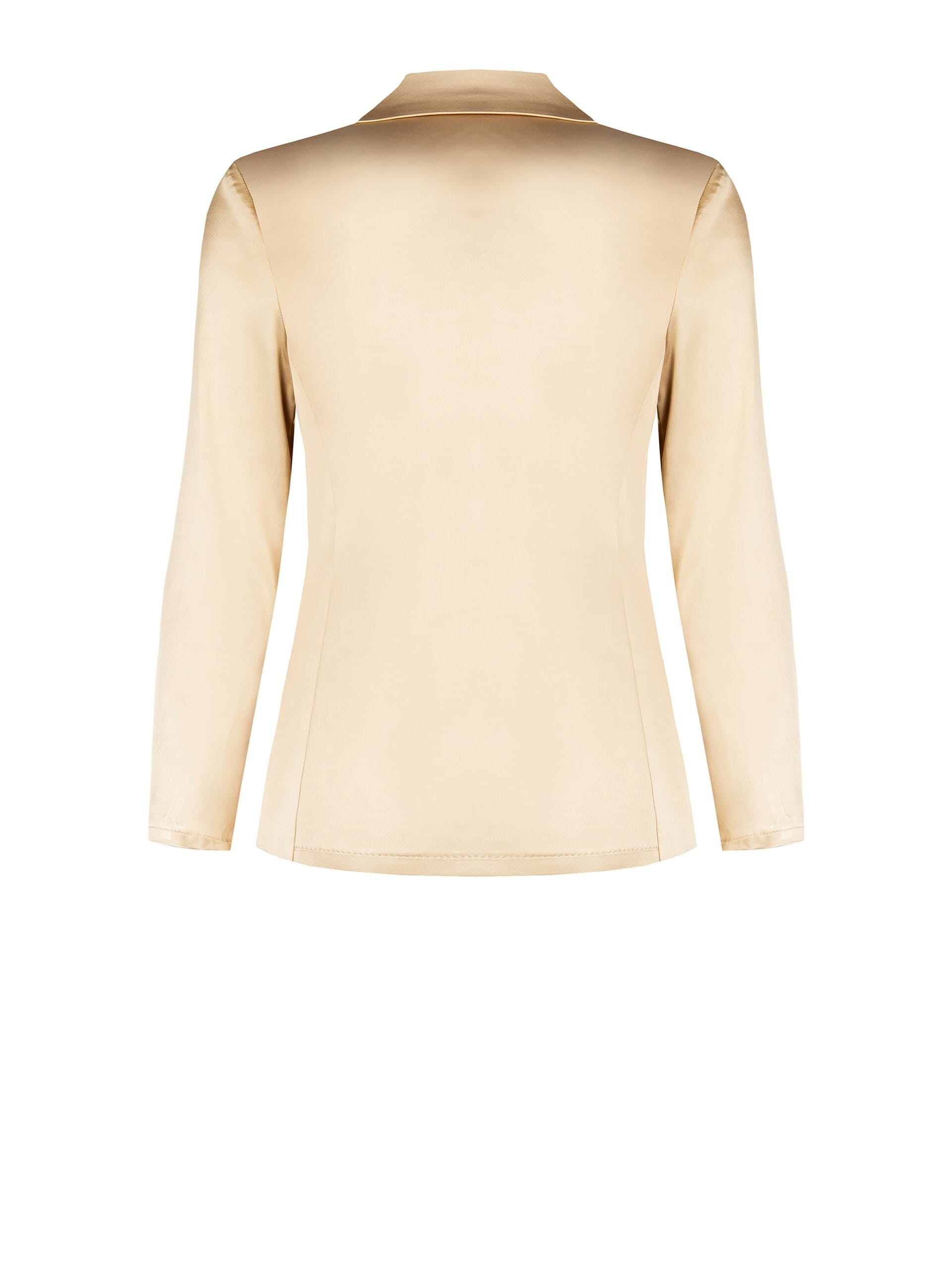 Giacca Blazer Sfiancata A 1 Bottone In Raso Rinascimento Curvy