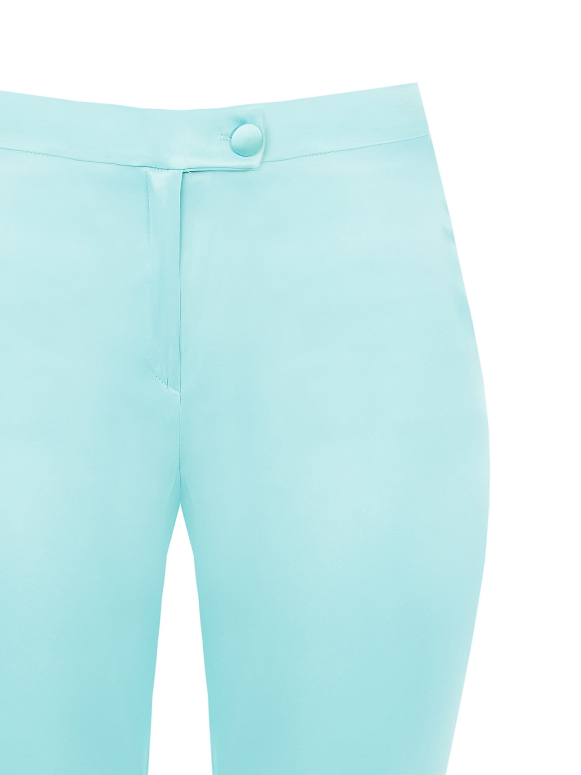 Pantaloni Skinny In Raso Con Elastico Dietro Rinascimento Curvy