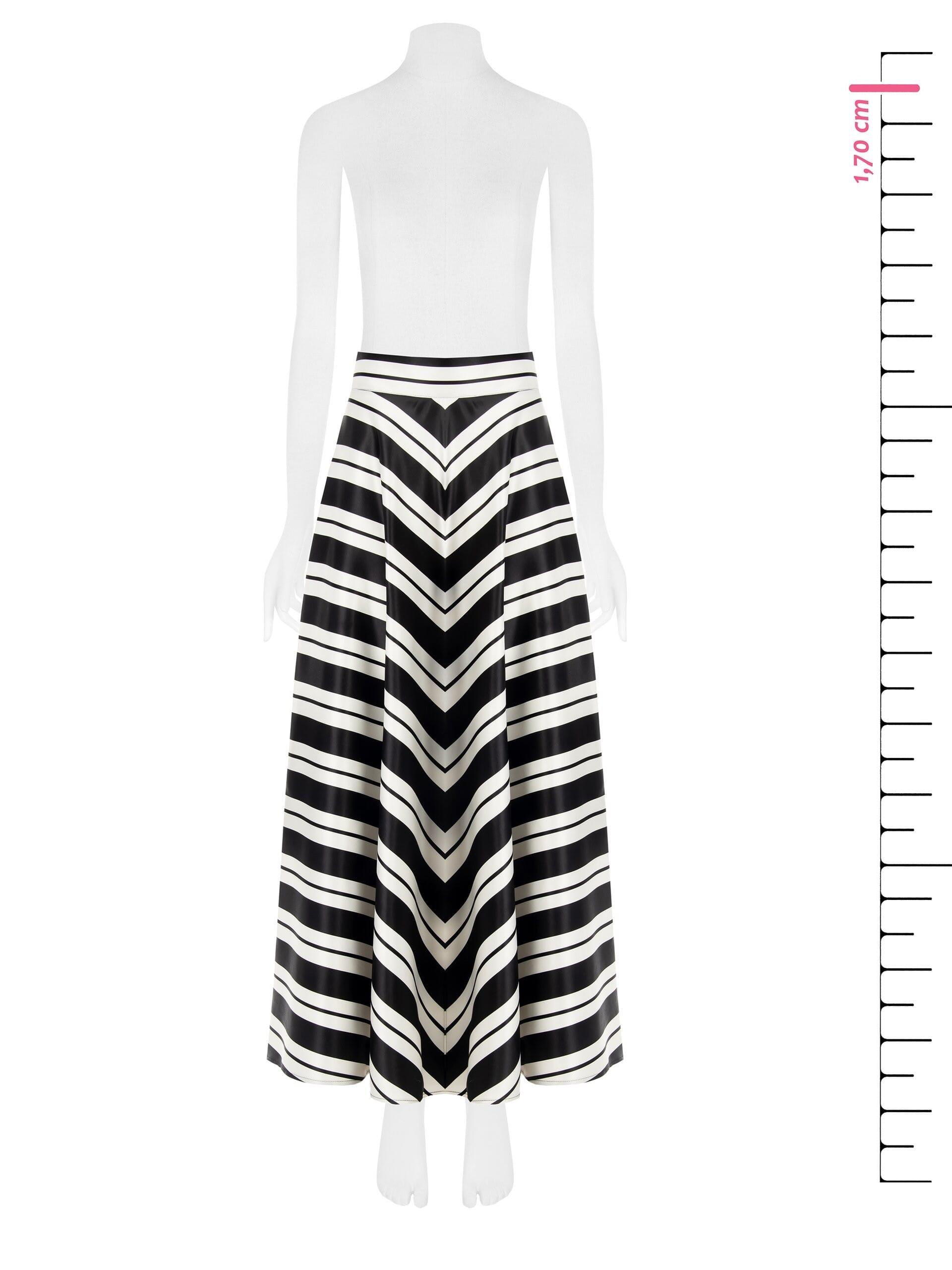 Gonna Lunga A Ruota In Raso Con Tasche Rinascimento