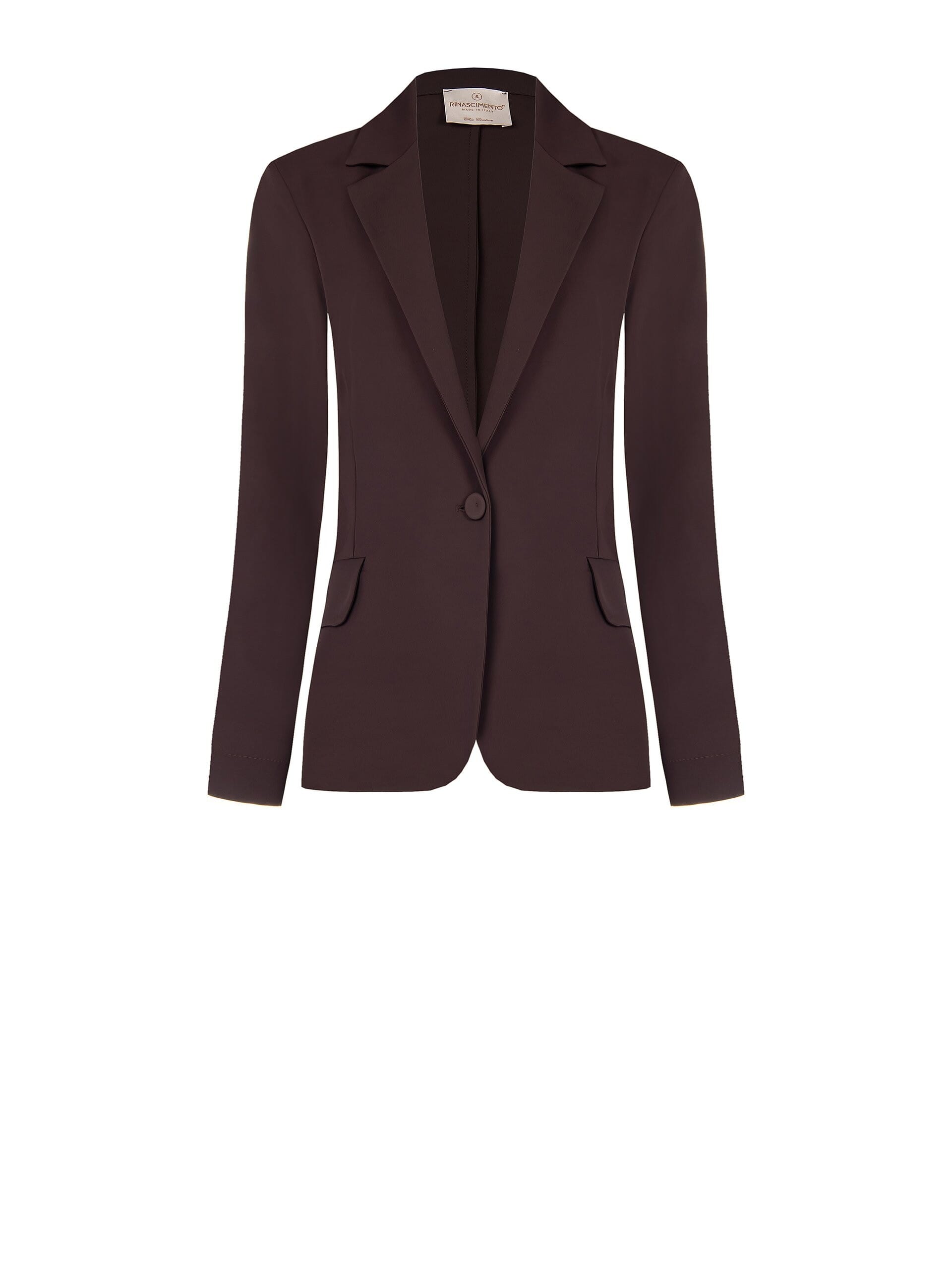 Giacca Blazer Sfiancata In Tessuto Fluido Rinascimento