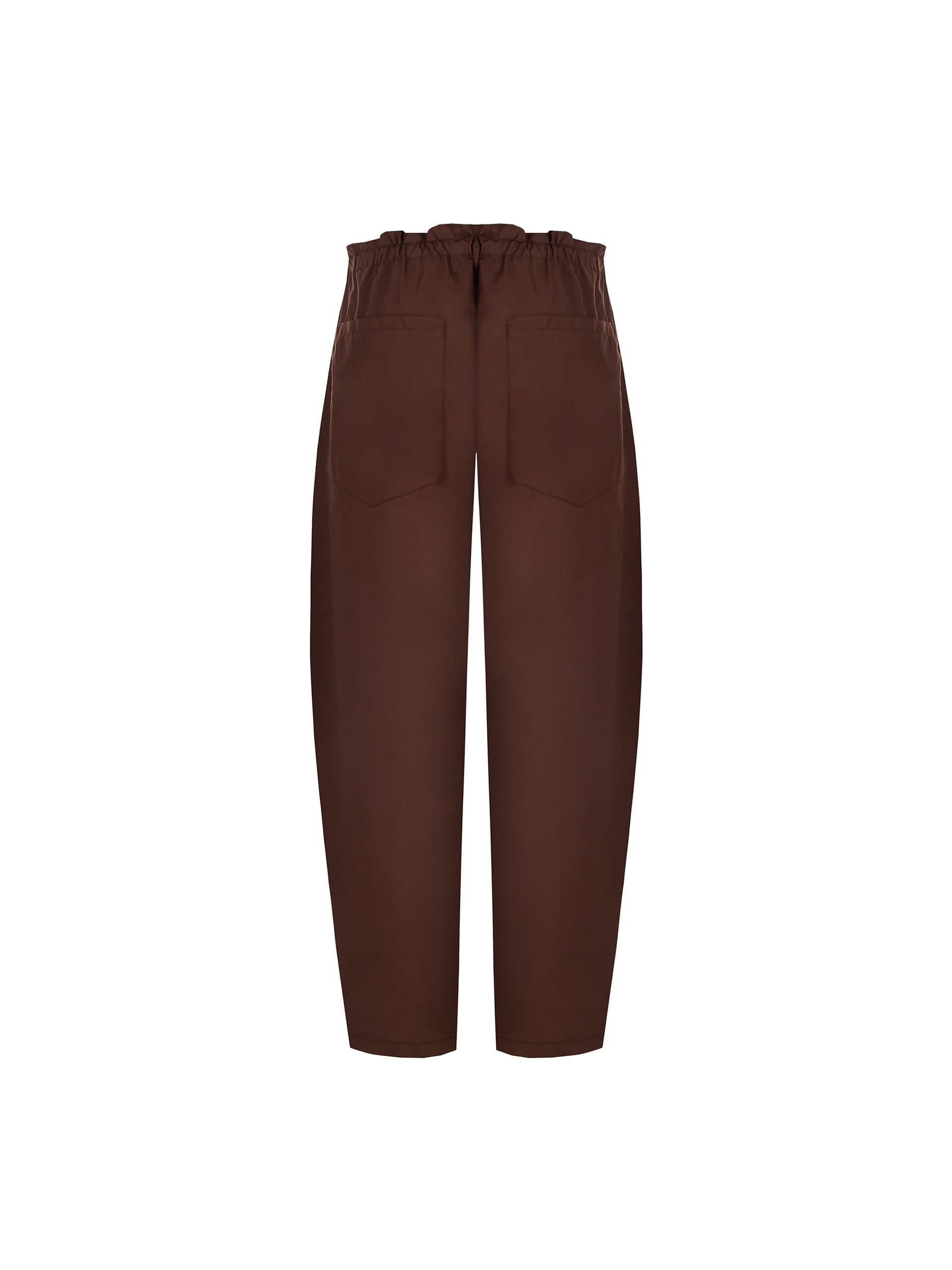 Pantaloni Carrot In Cotone Con Coulisse In Vita Rinascimento