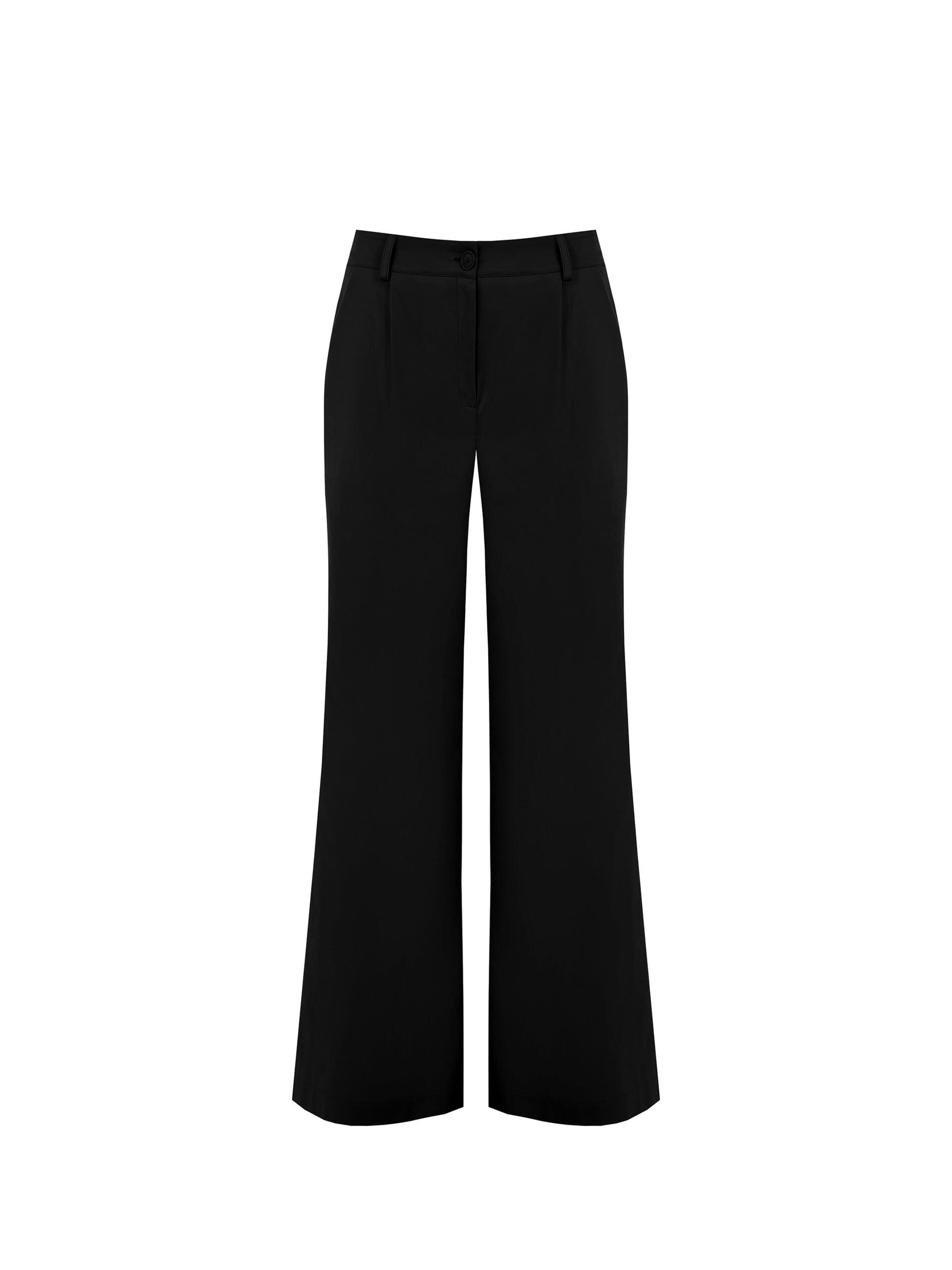 Pantaloni Palazzo In Tessuto Elasticizzato Con Pinces Ed Elastico Dietro Rinascimento