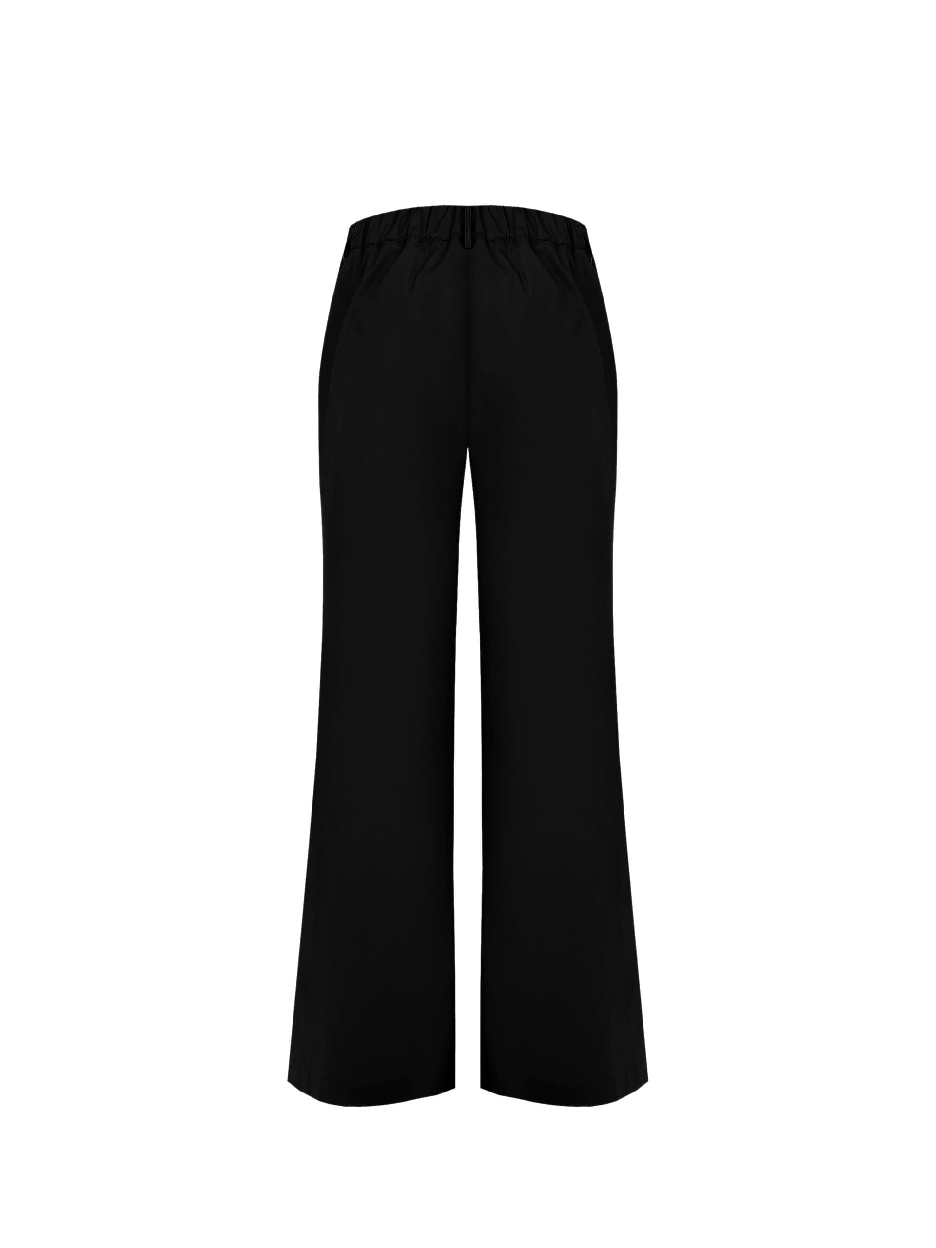 Pantaloni Palazzo In Tessuto Elasticizzato Con Pinces Ed Elastico Dietro Rinascimento