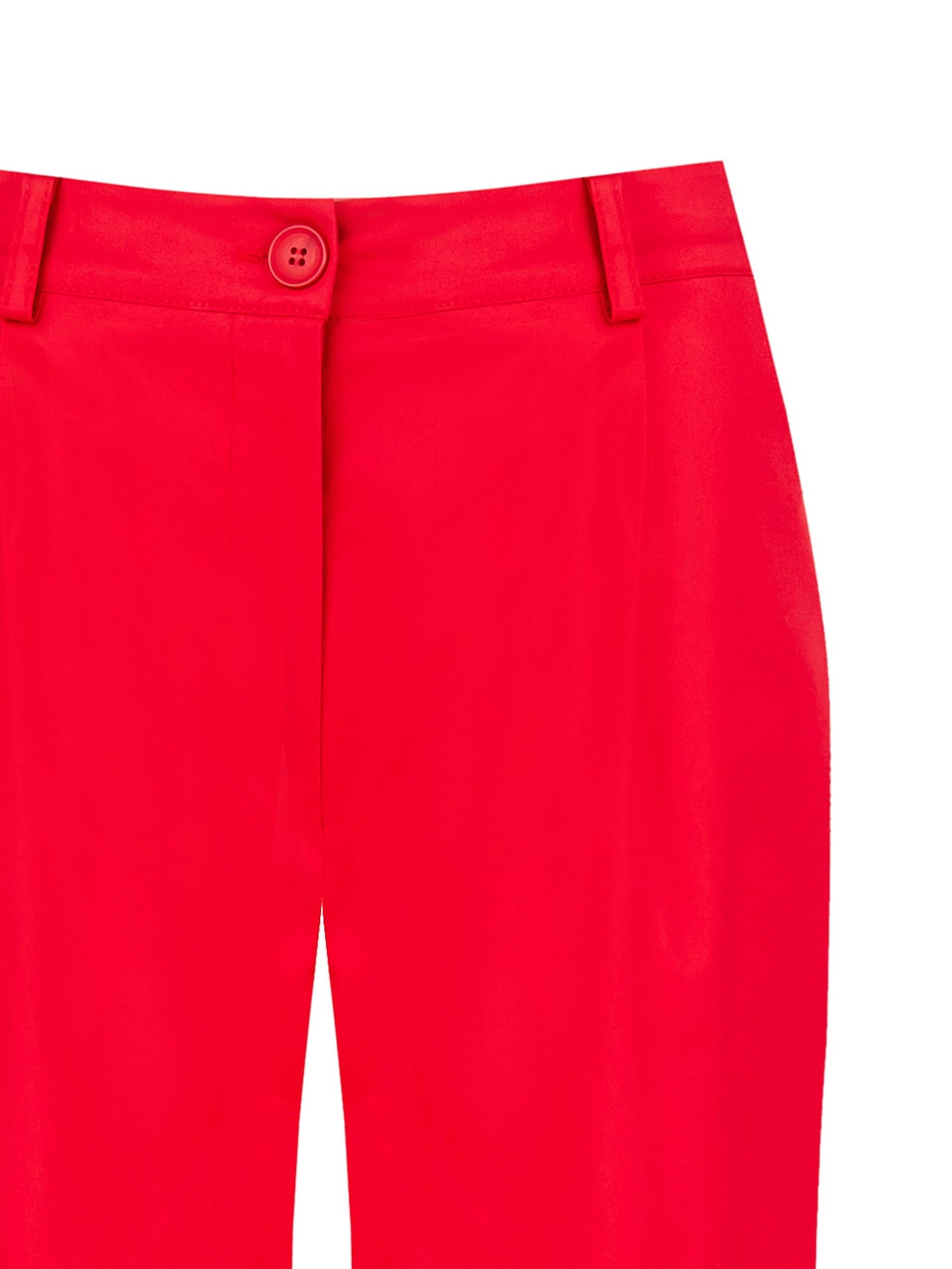 Pantaloni Palazzo In Tessuto Elasticizzato Con Pinces Ed Elastico Dietro Rinascimento