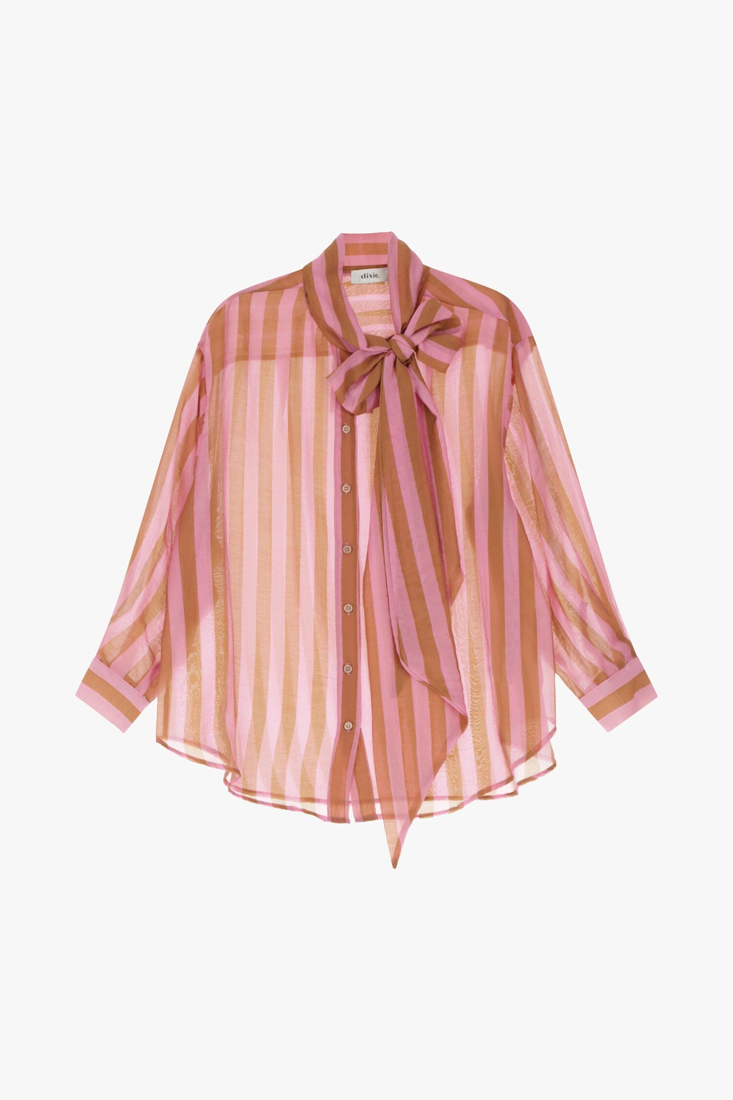 Camicia A Righe Con Fiocco Dixie