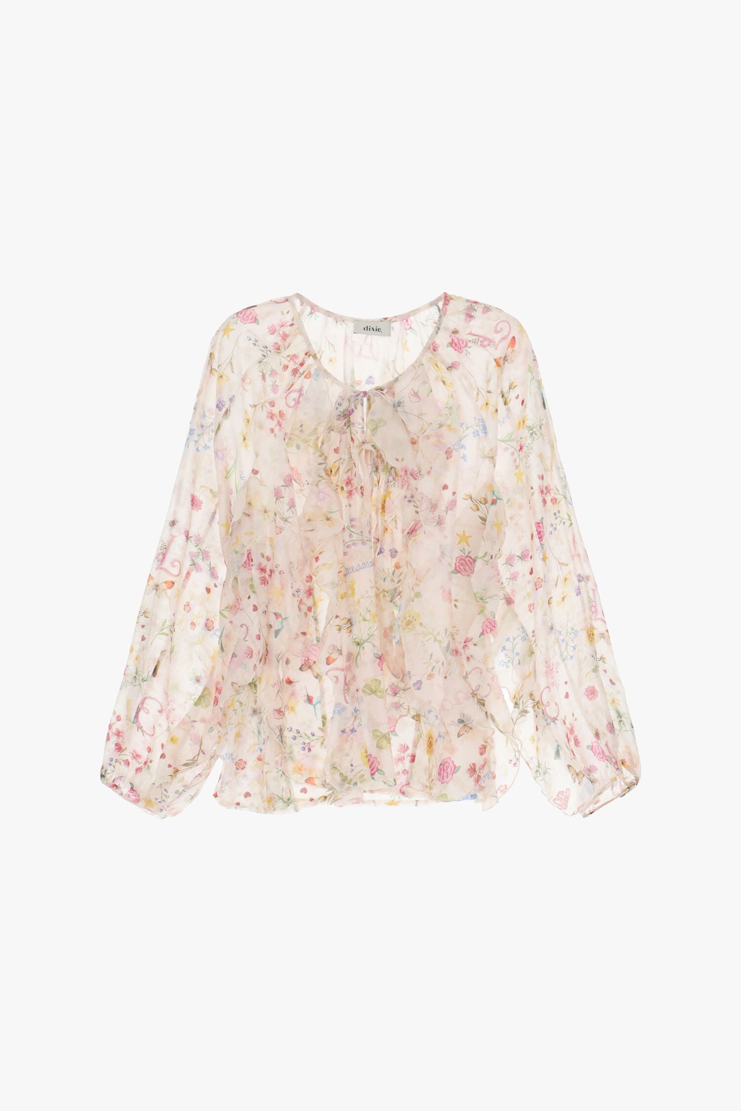 Camicia Con Motivo Floreale Leggero Dixie