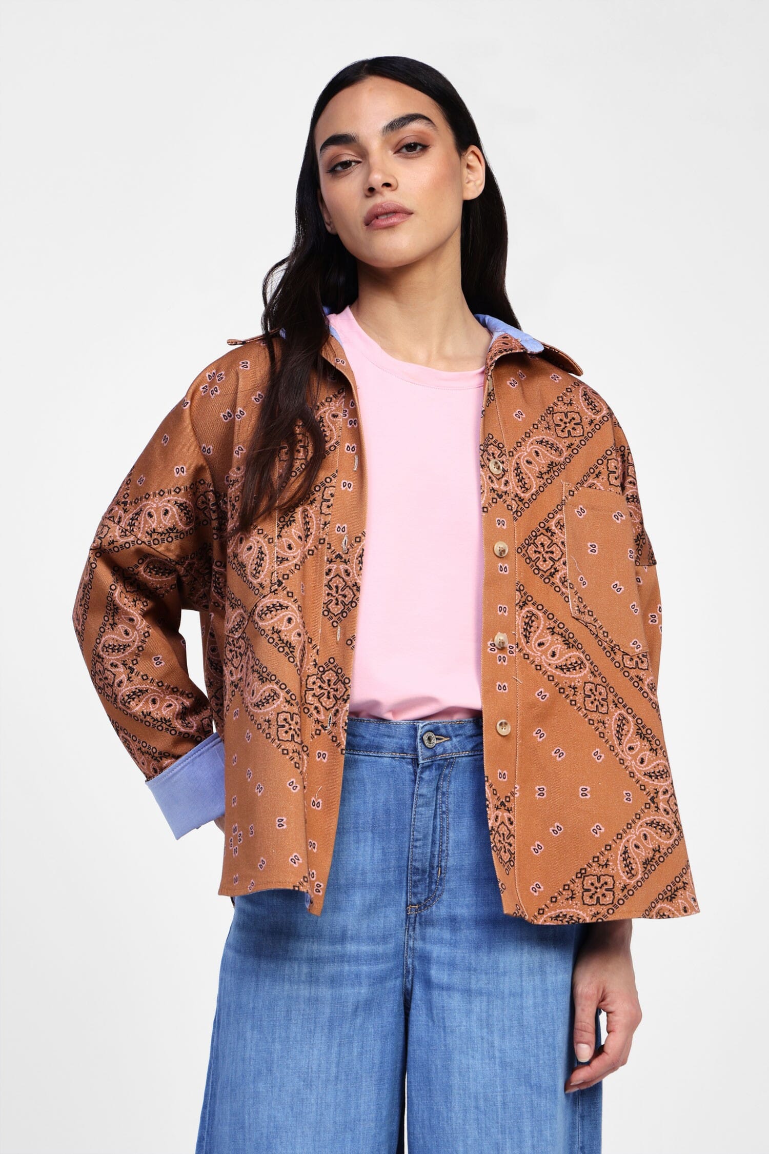 Blazer Con Motivo Geometrico E Collo Classico Dixie