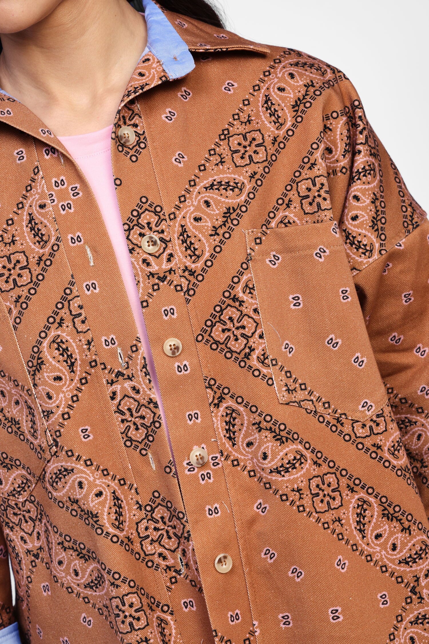 Blazer Con Motivo Geometrico E Collo Classico Dixie