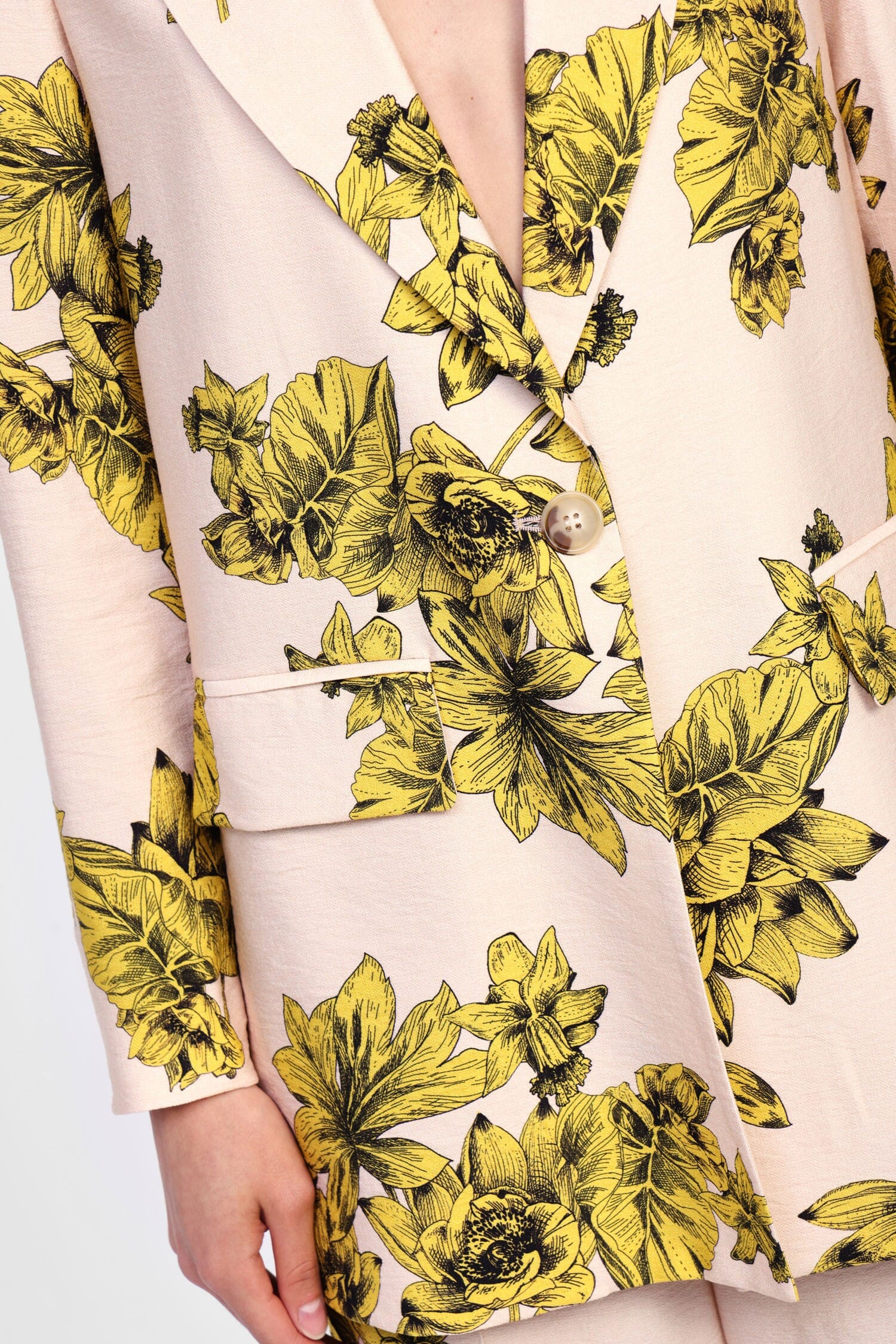 Blazer Fiorito Con Fit Regolare Dixie