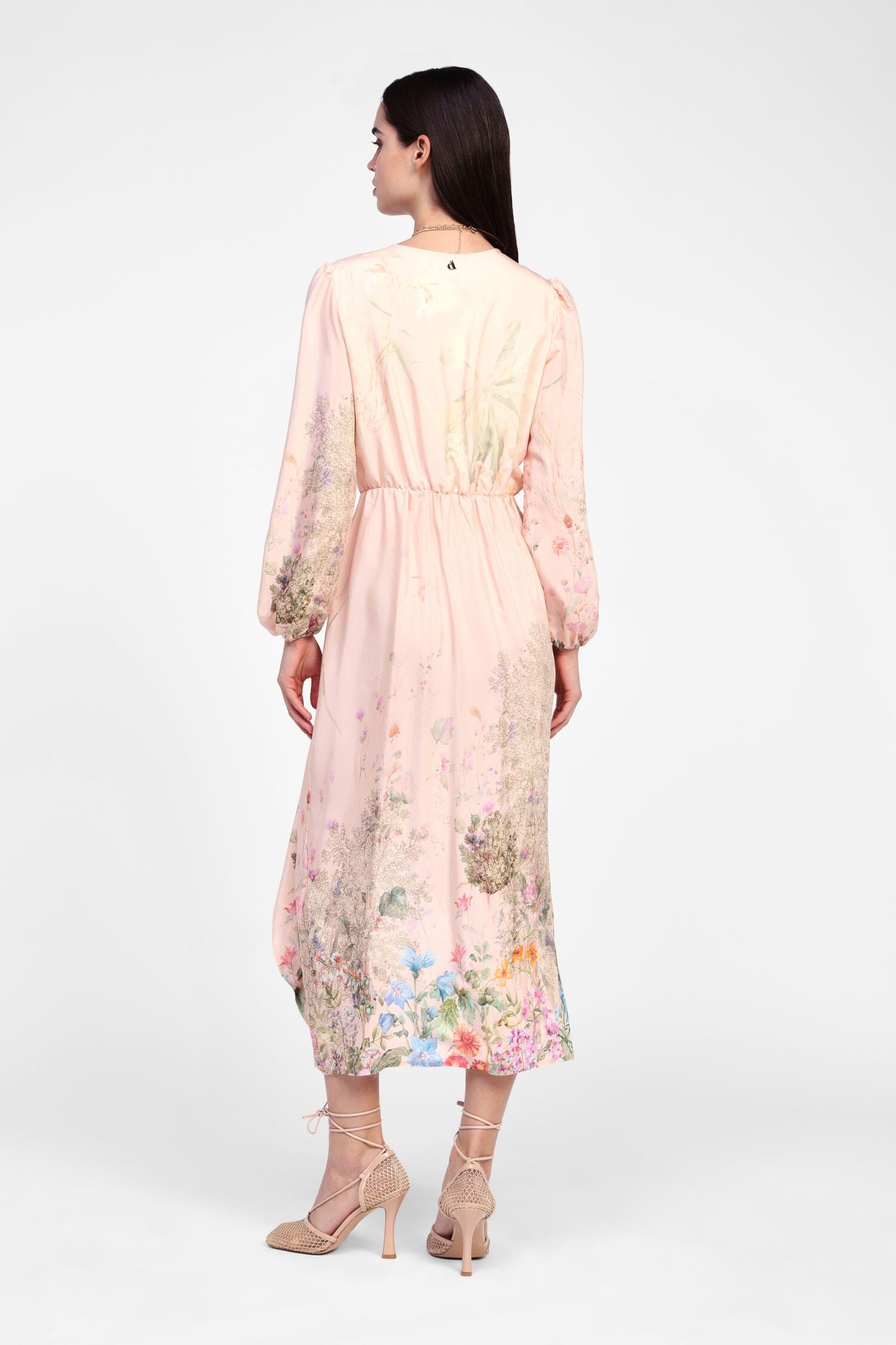 Vestito A Incrocio Con Maniche Lunghe Dixie