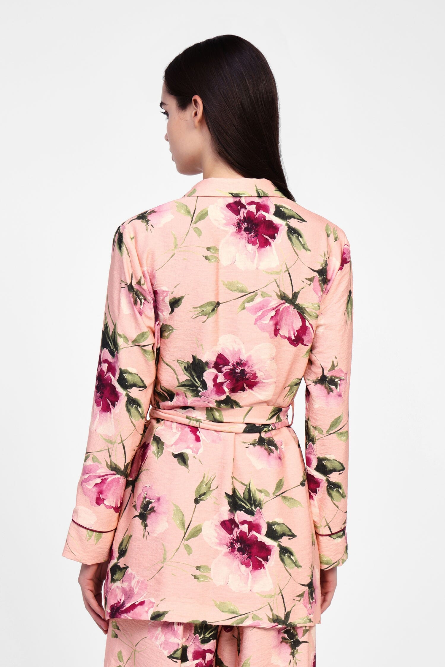 Blazer floral avec ceinture réglable Dixie