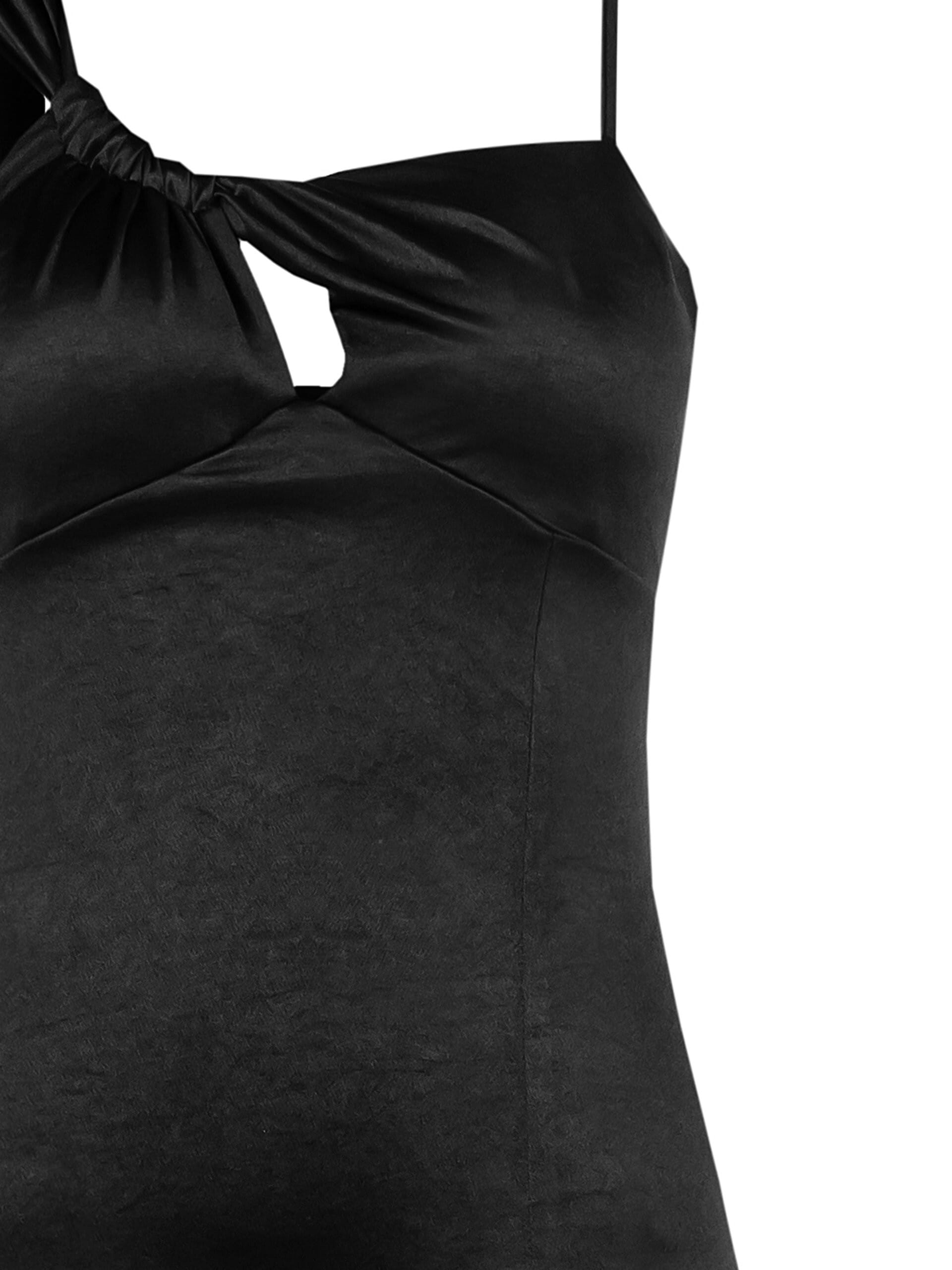Abito A Tubino In Maglia Lucida Con Cut-Out Sul Décolleté Rinascimento