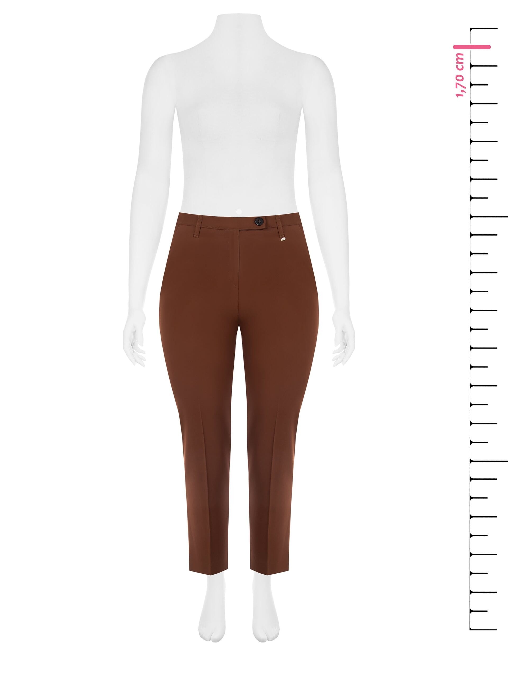 Pantalon Carrot en tissu fluide avec élastique Rinascimento Curvy
