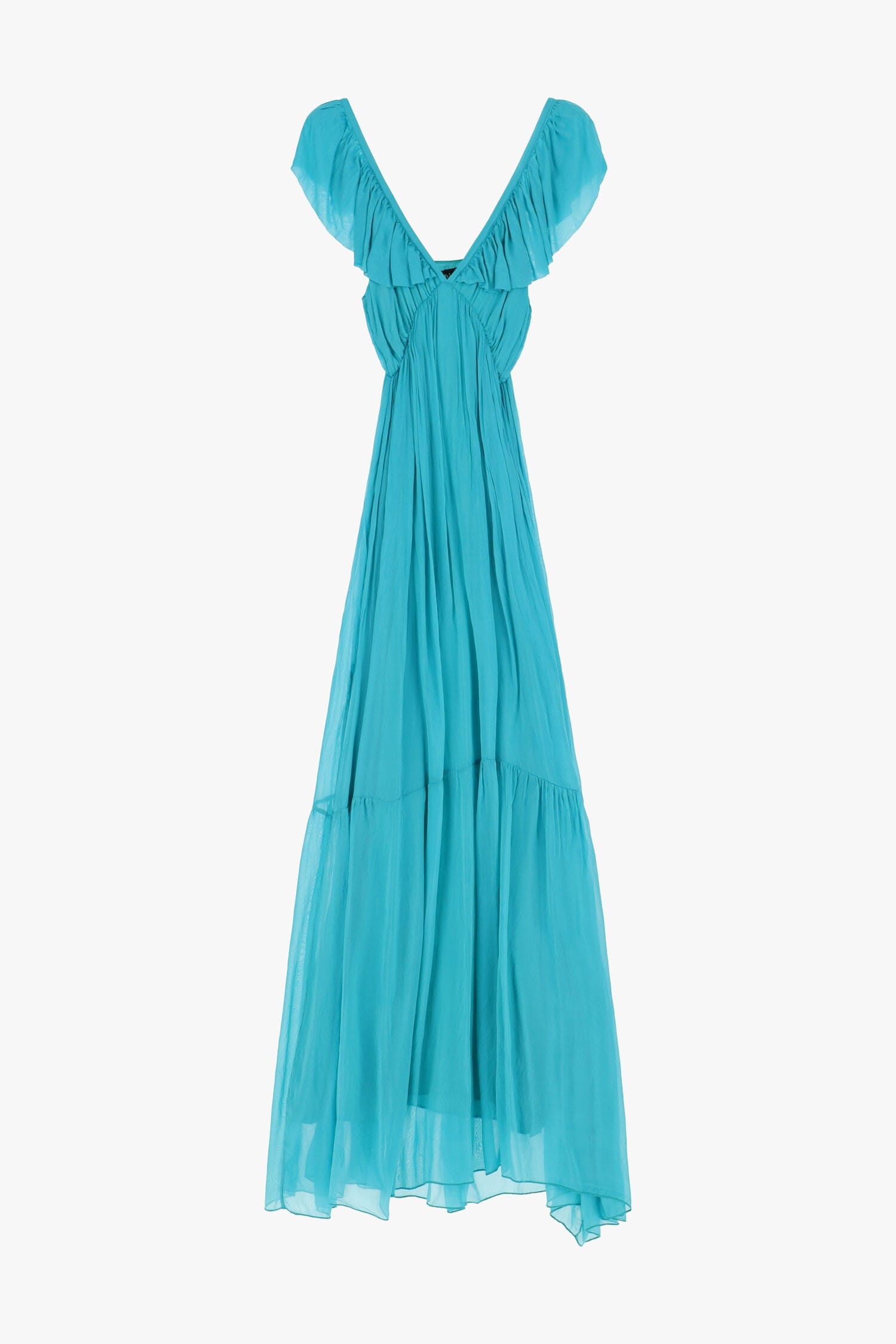 Abito Lungo Con Dettagli Arricciati Dixie