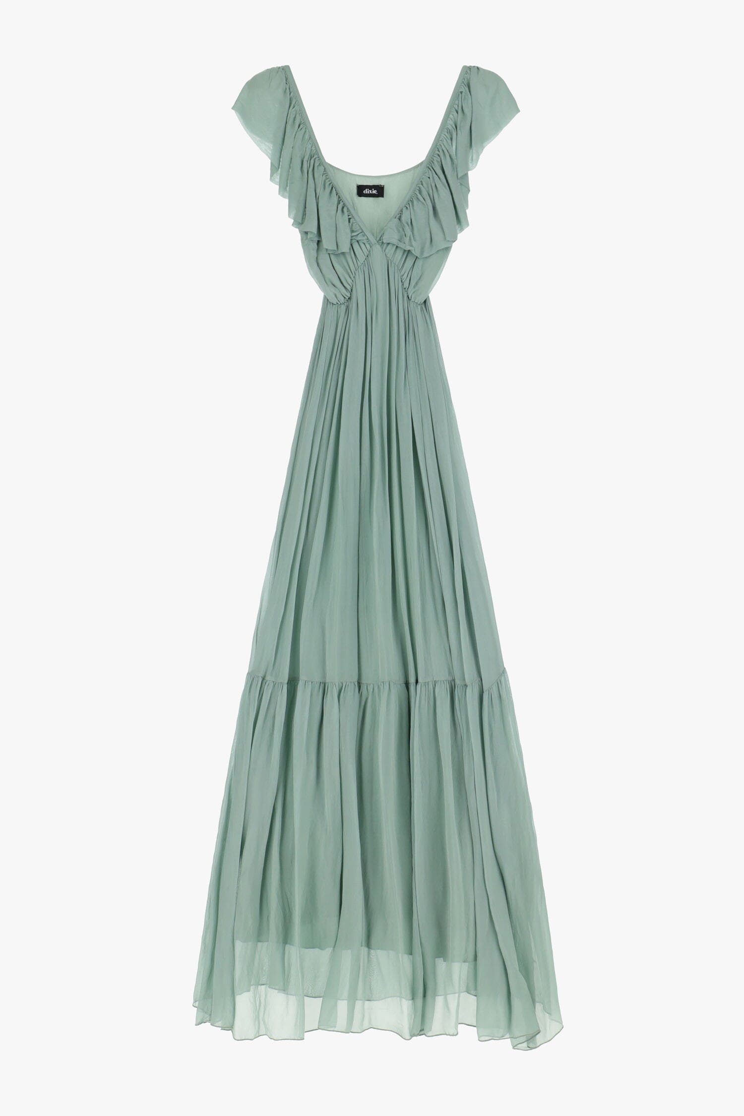 Abito Lungo Con Dettagli Arricciati Dixie