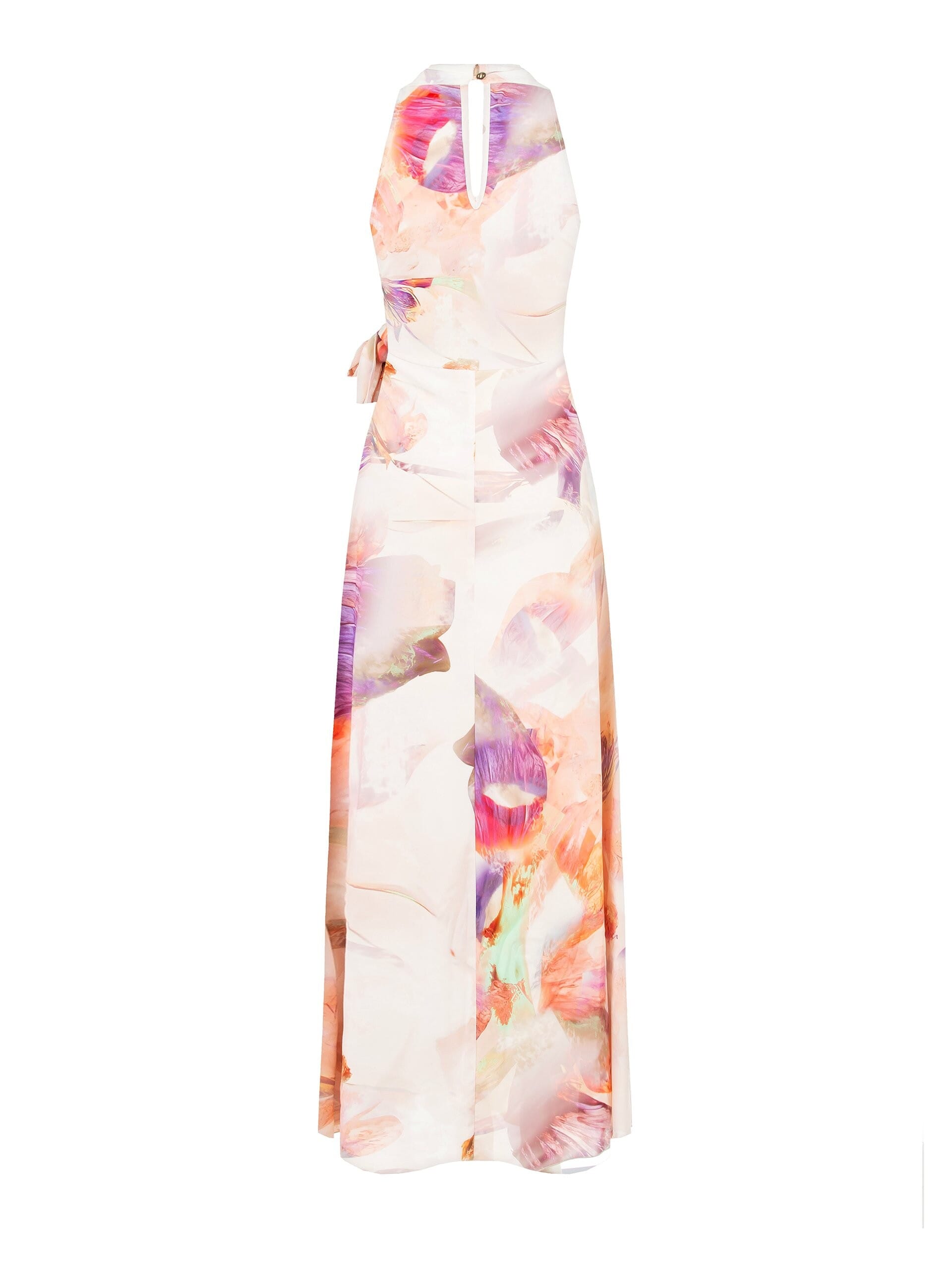 Abito Lungo Impero In Raso Opaco Allacciato In Vita Rinascimento