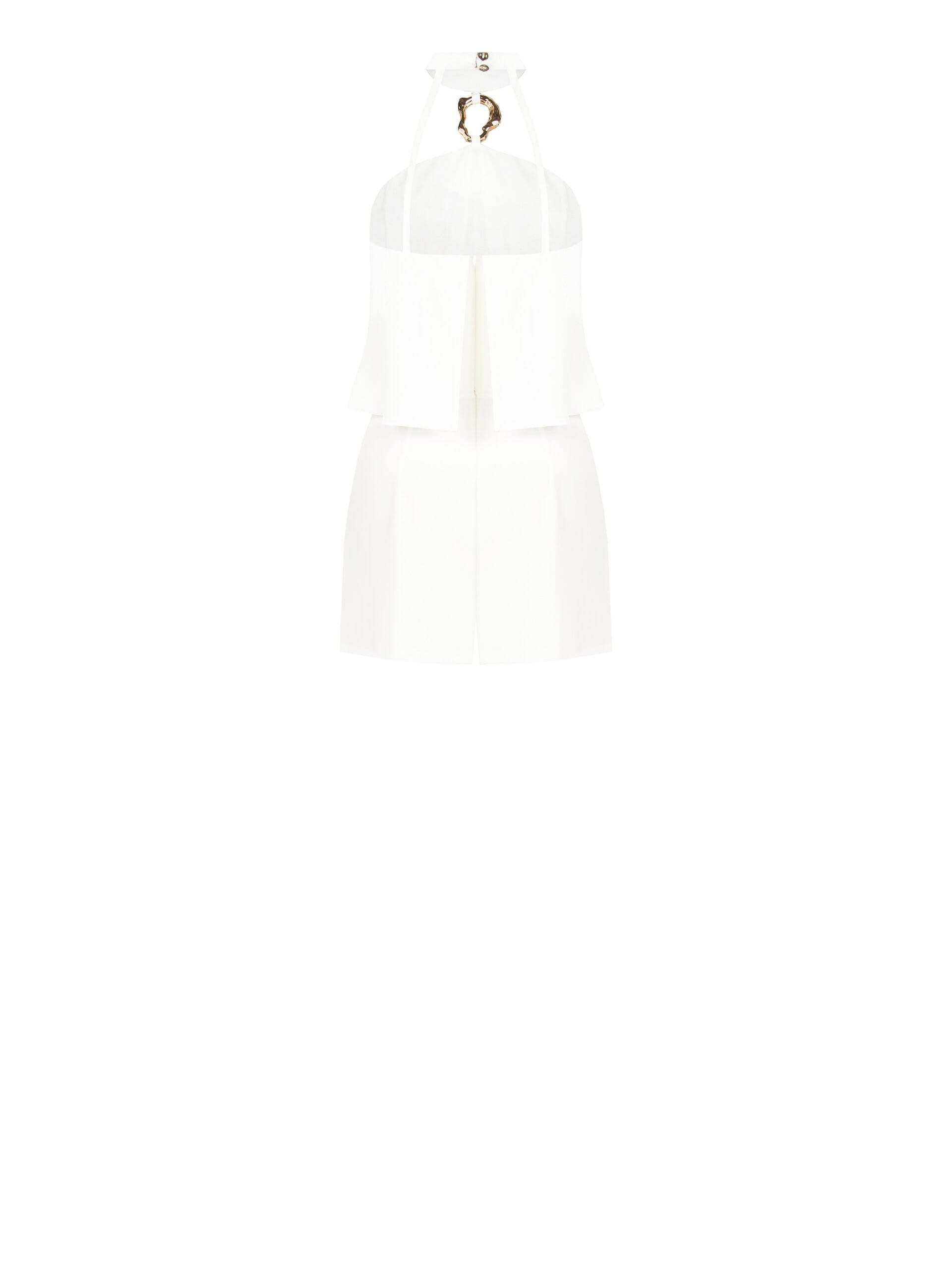 Tuta Intera Corta Larga In Tessuto Fluido Con Dettaglio Gioiello Rinascimento