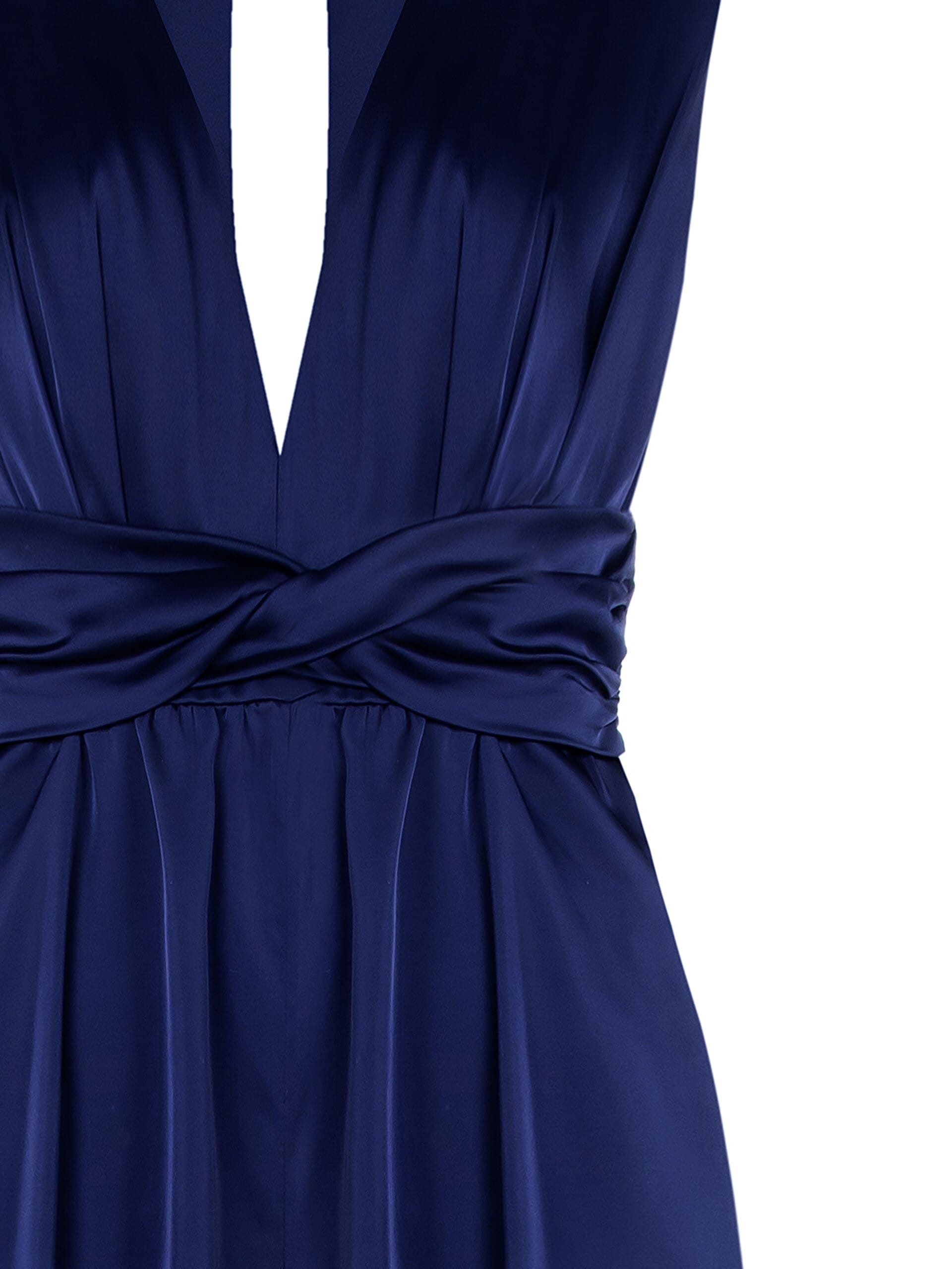 Tuta Intera Palazzo In Raso Con Scollo A V Profondo Rinascimento