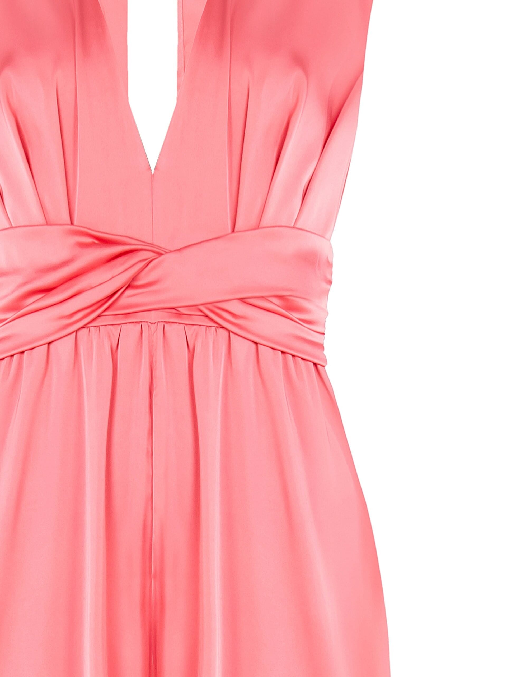 Tuta Intera Palazzo In Raso Con Scollo A V Profondo Rinascimento