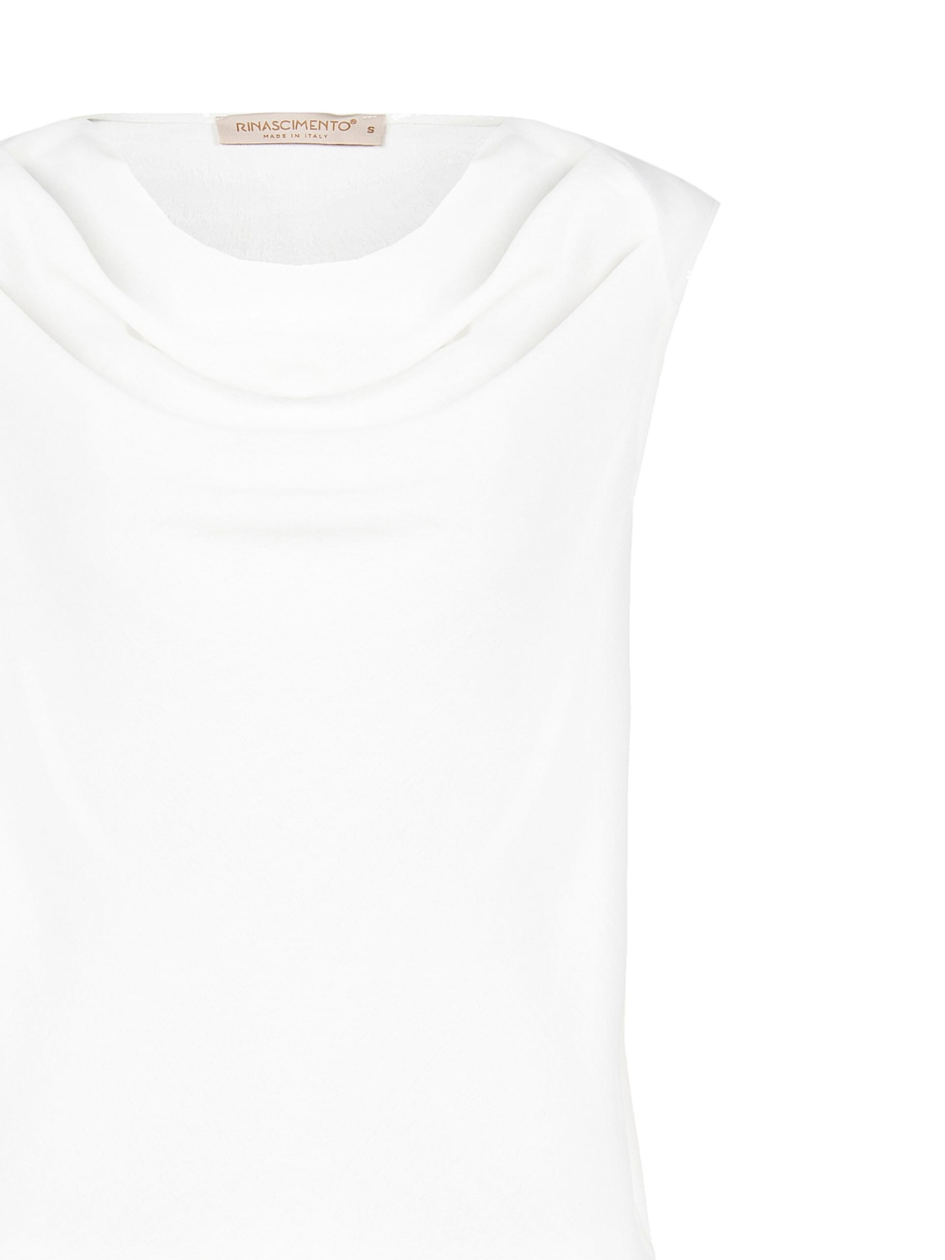 Top In Tessuto Effetto Stropicciato Con Scollo Ad Anello Rinascimento