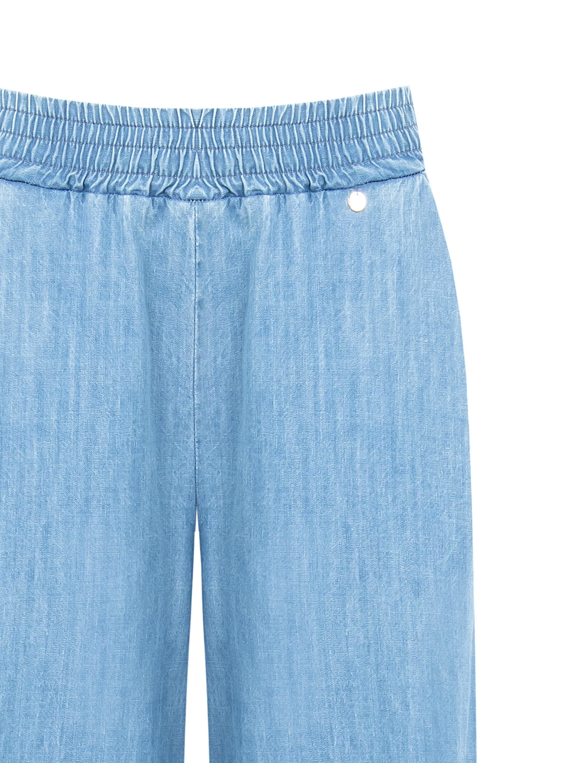 Jeans Con Elastico In Vita E Tasche Rinascimento