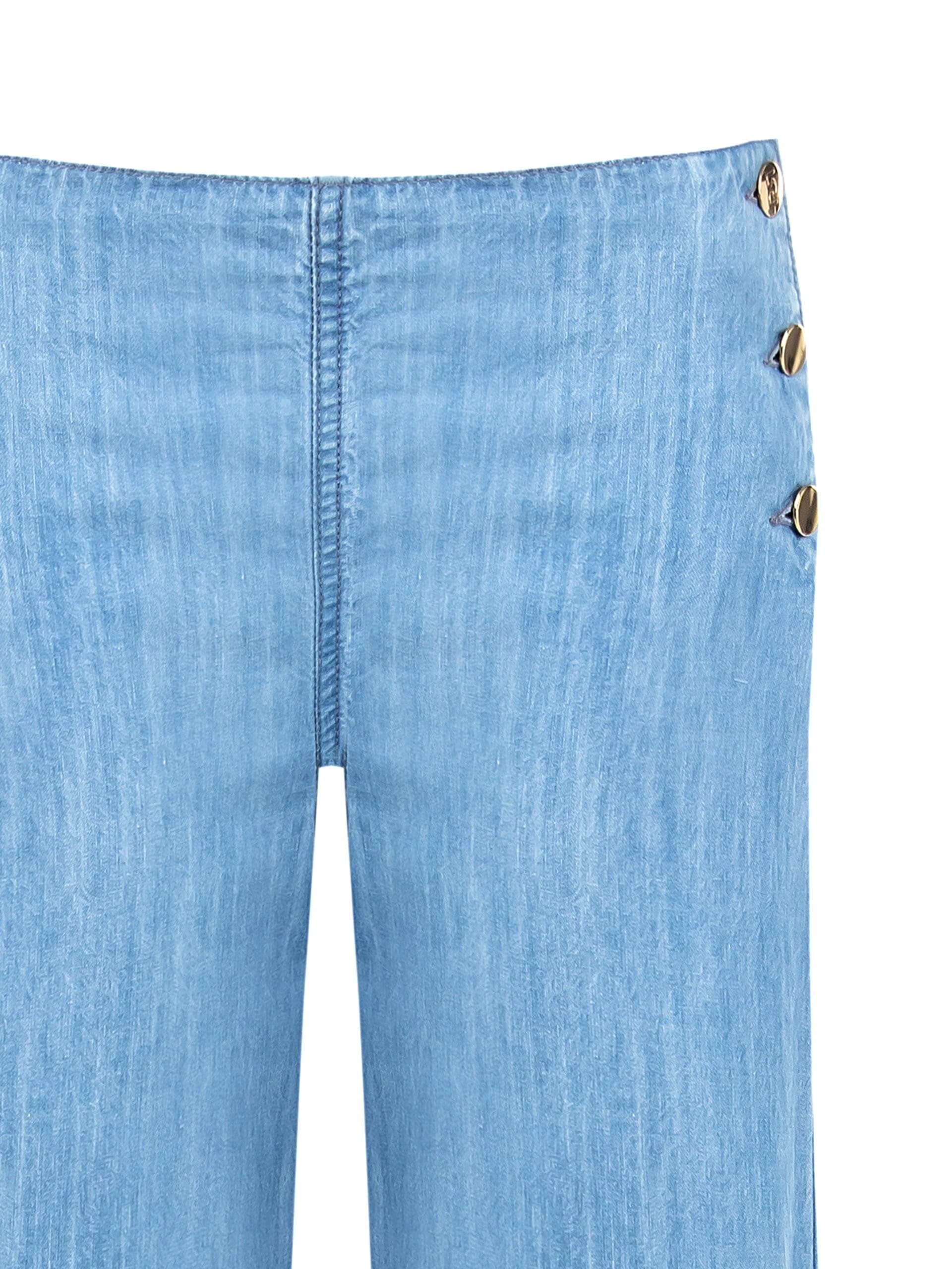 Palazzo Jeans With Hips Buttons Rinascimento