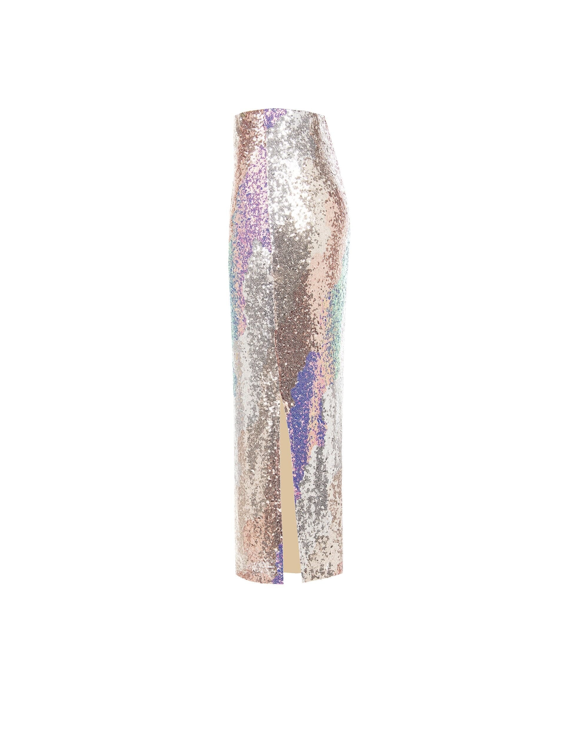 Gonna Lunga A Tubino Ricoperta Di Strass Rinascimento