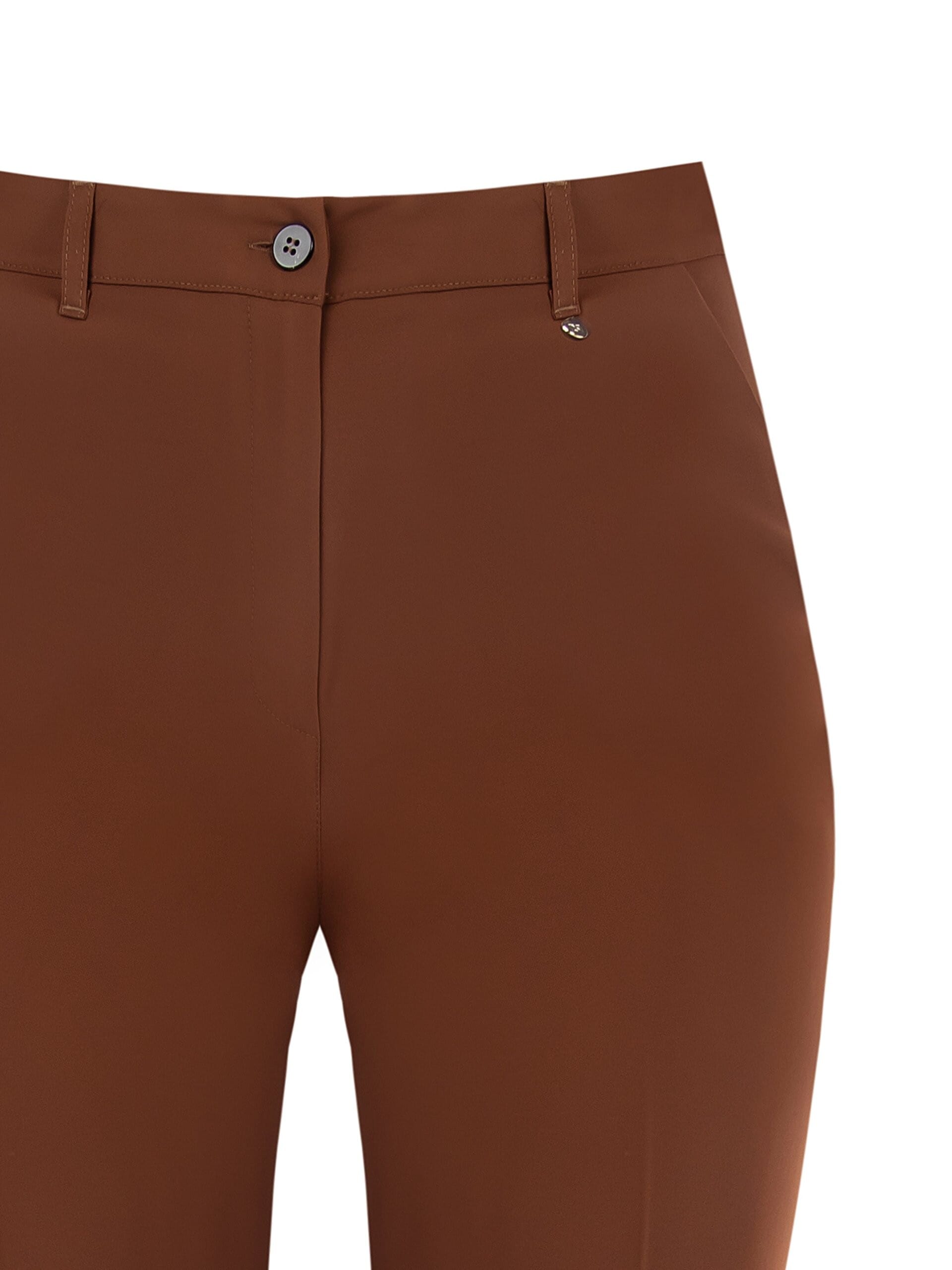 Fluid Fabric Palazzo Trousers With Elastic Back Rinascimento Curvy