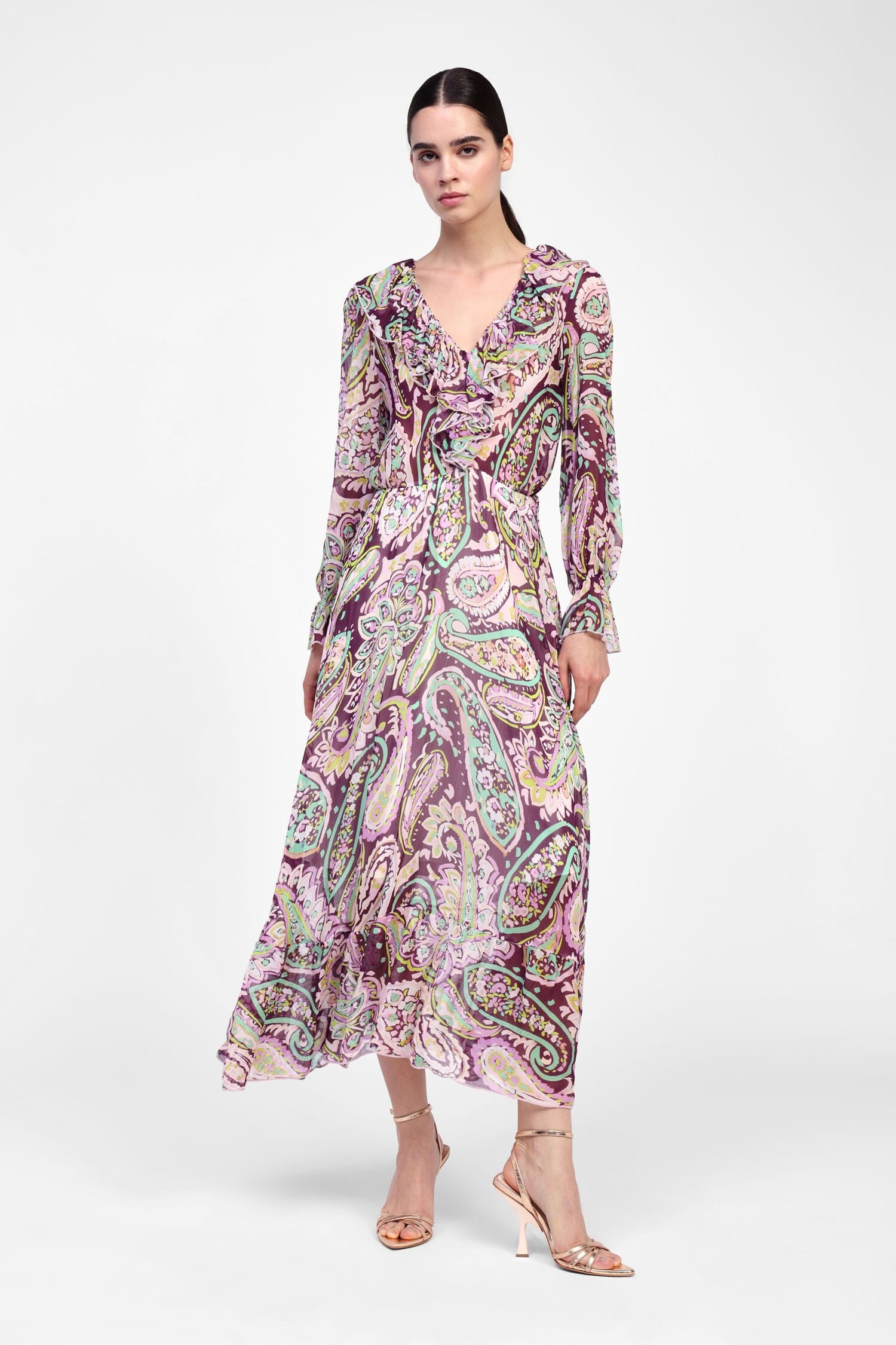 Long Dress With Dixie Fantasy Print
