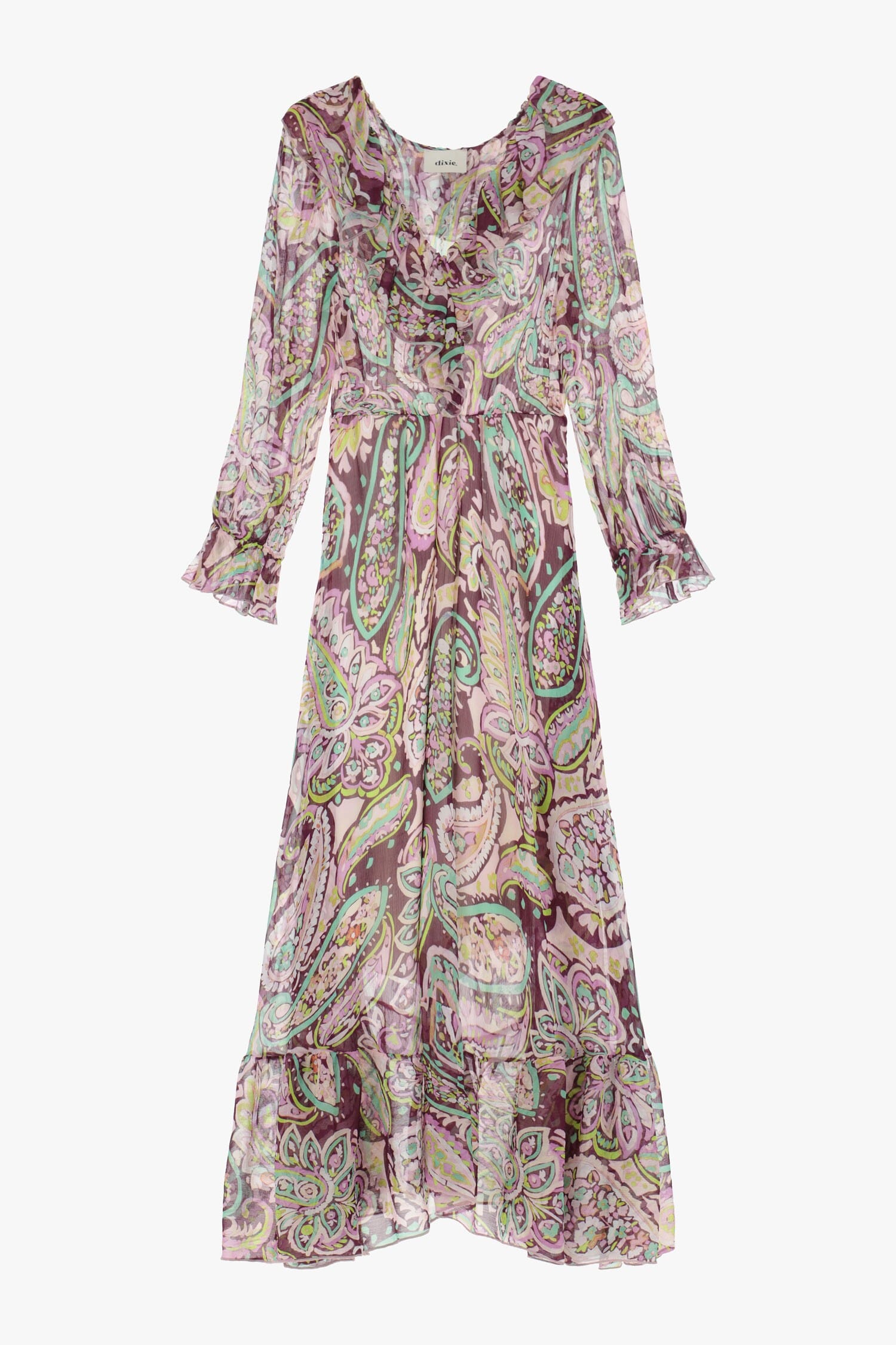 Long Dress With Dixie Fantasy Print