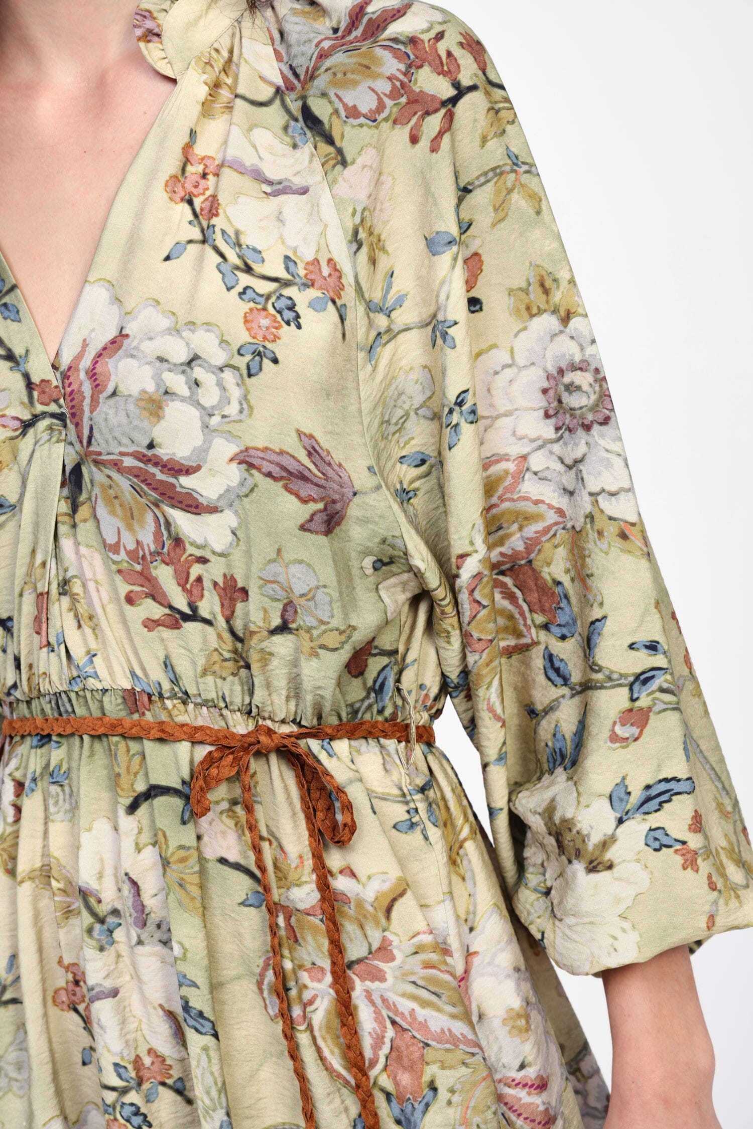 Robe courte avec imprimé et ceinture Dixie