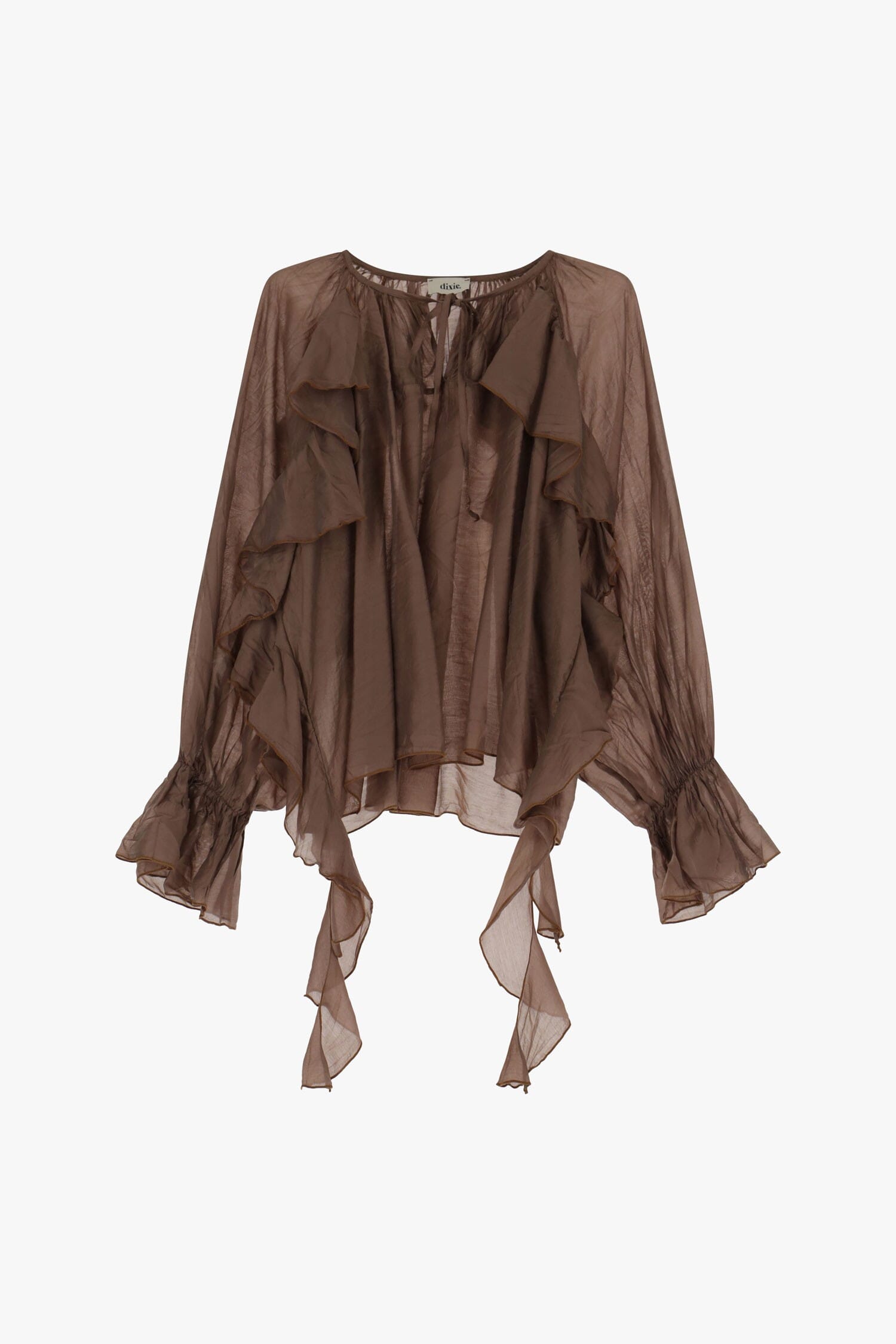Shirt With Ruffles And Long Sleeves Dixie