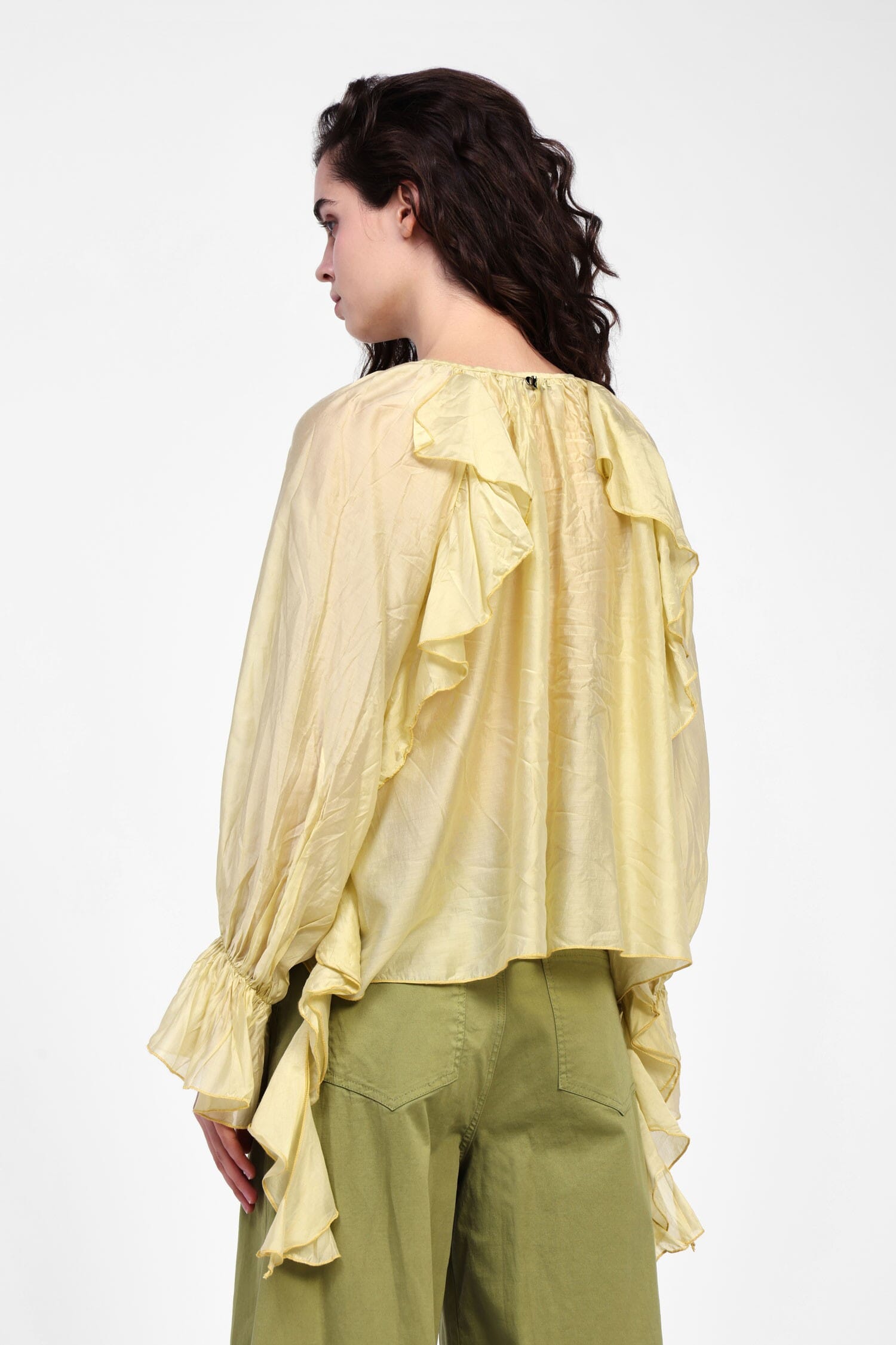 Shirt With Ruffles And Long Sleeves Dixie