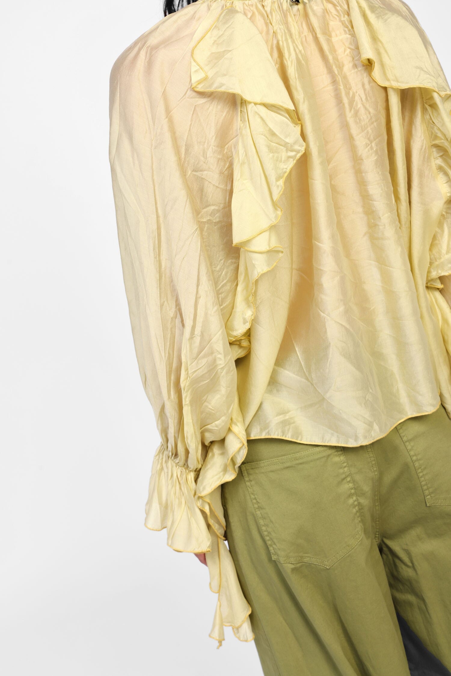 Shirt With Ruffles And Long Sleeves Dixie