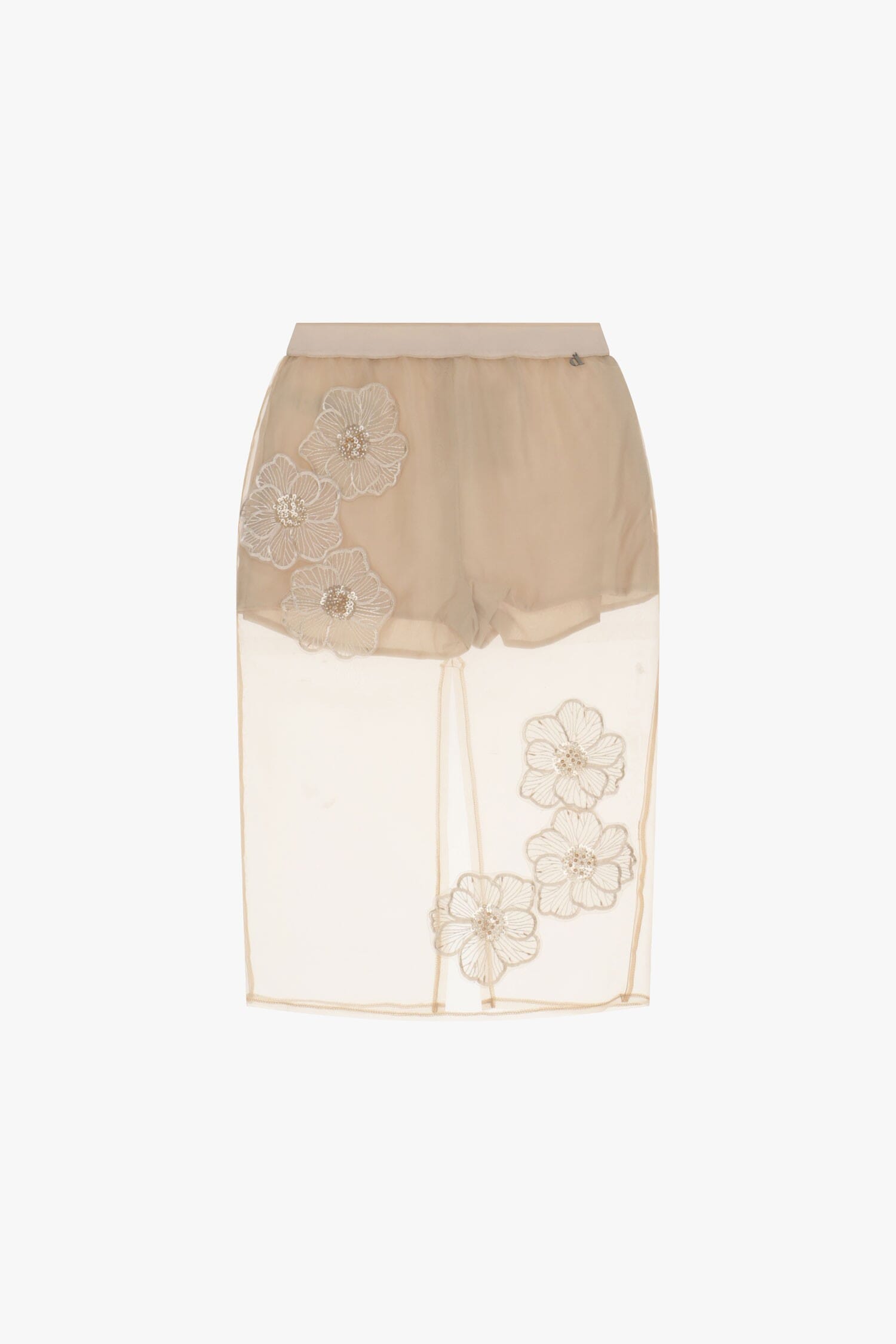 Gonna Trasparente Con Applicazioni Floreali Dixie