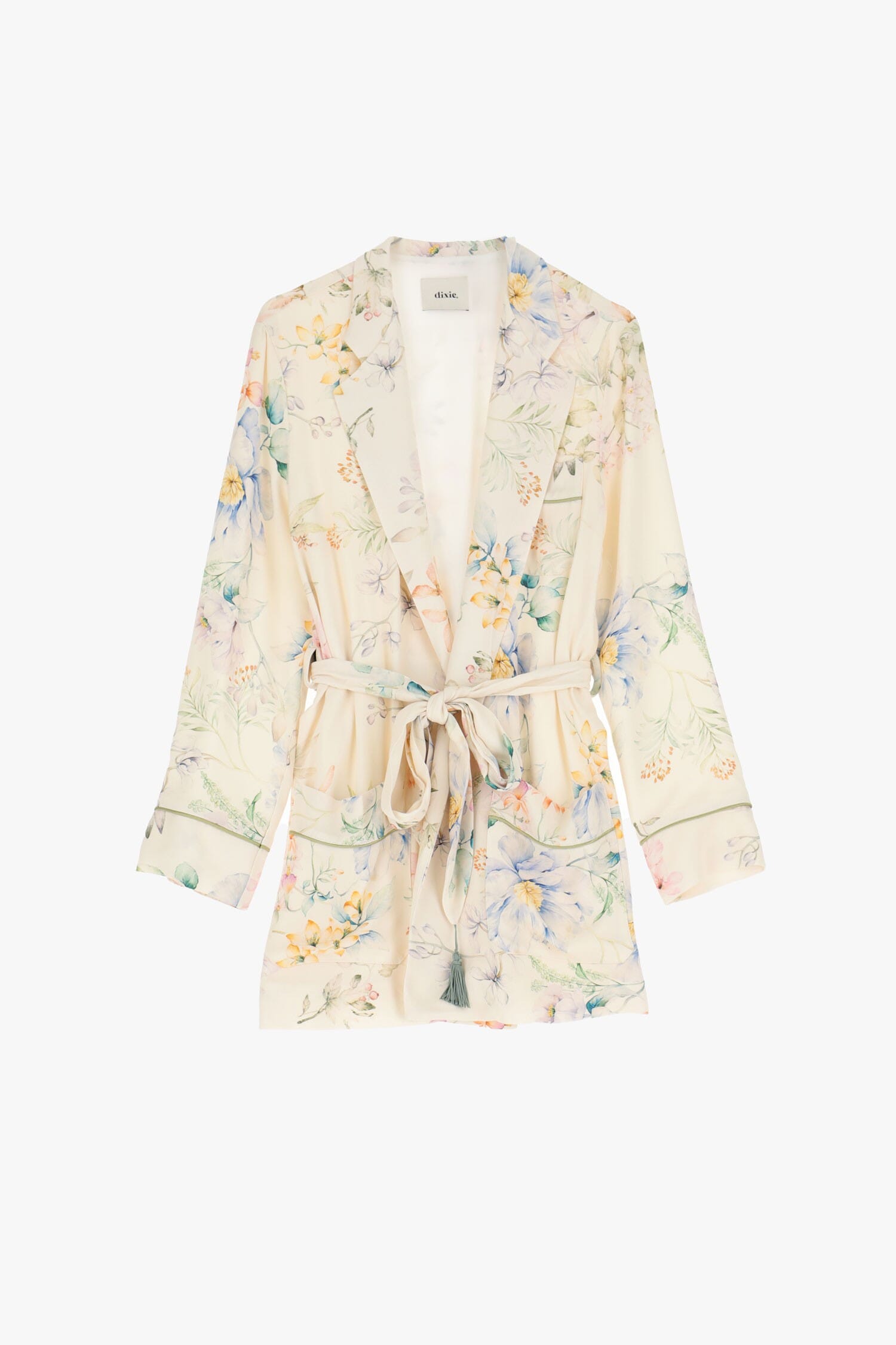 Blazer Fiorito Con Cintura Regolabile Dixie