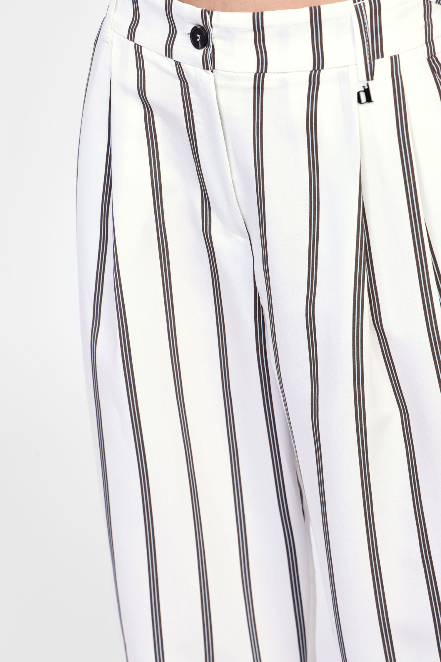 Pantaloni Ampi A Righe Eleganti Dixie