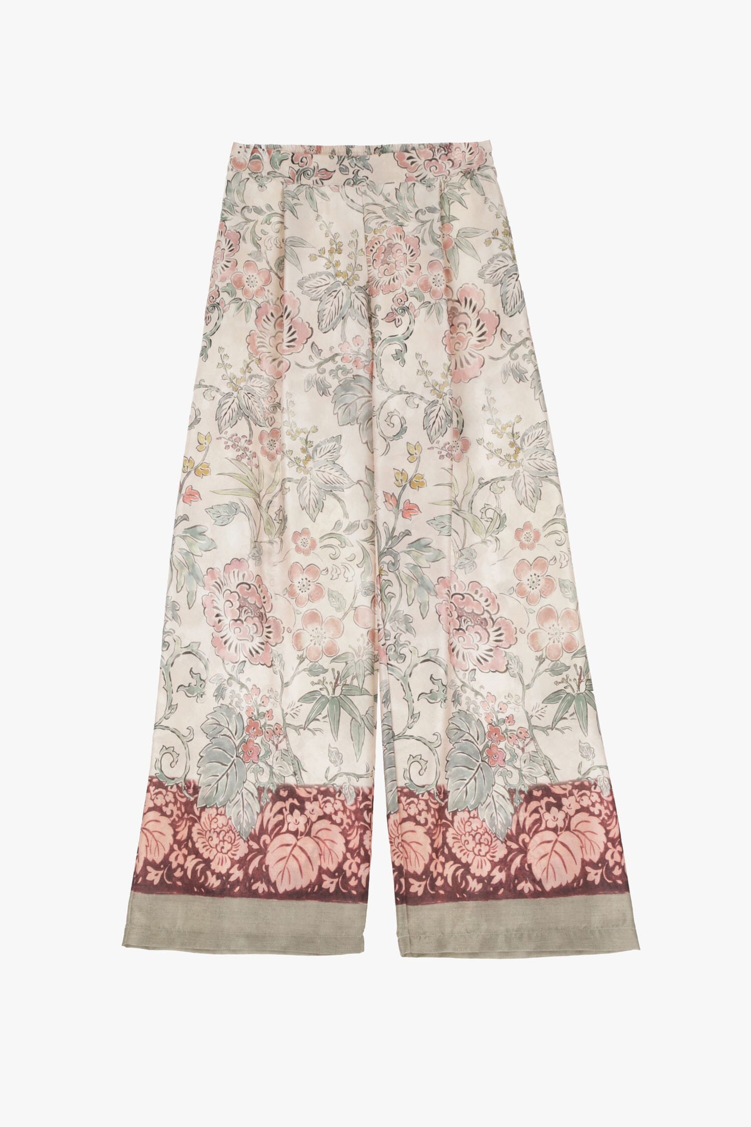 Pantaloni Ampia Stampa Floreale Dixie