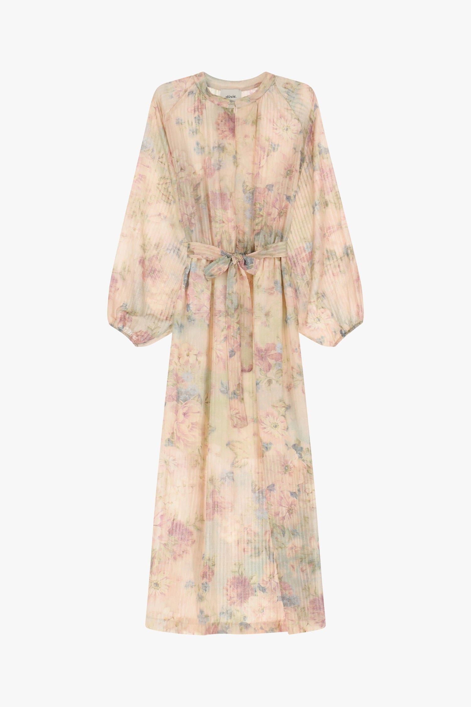 Abito Lungo Con Cintura E Maniche Ampie Dixie