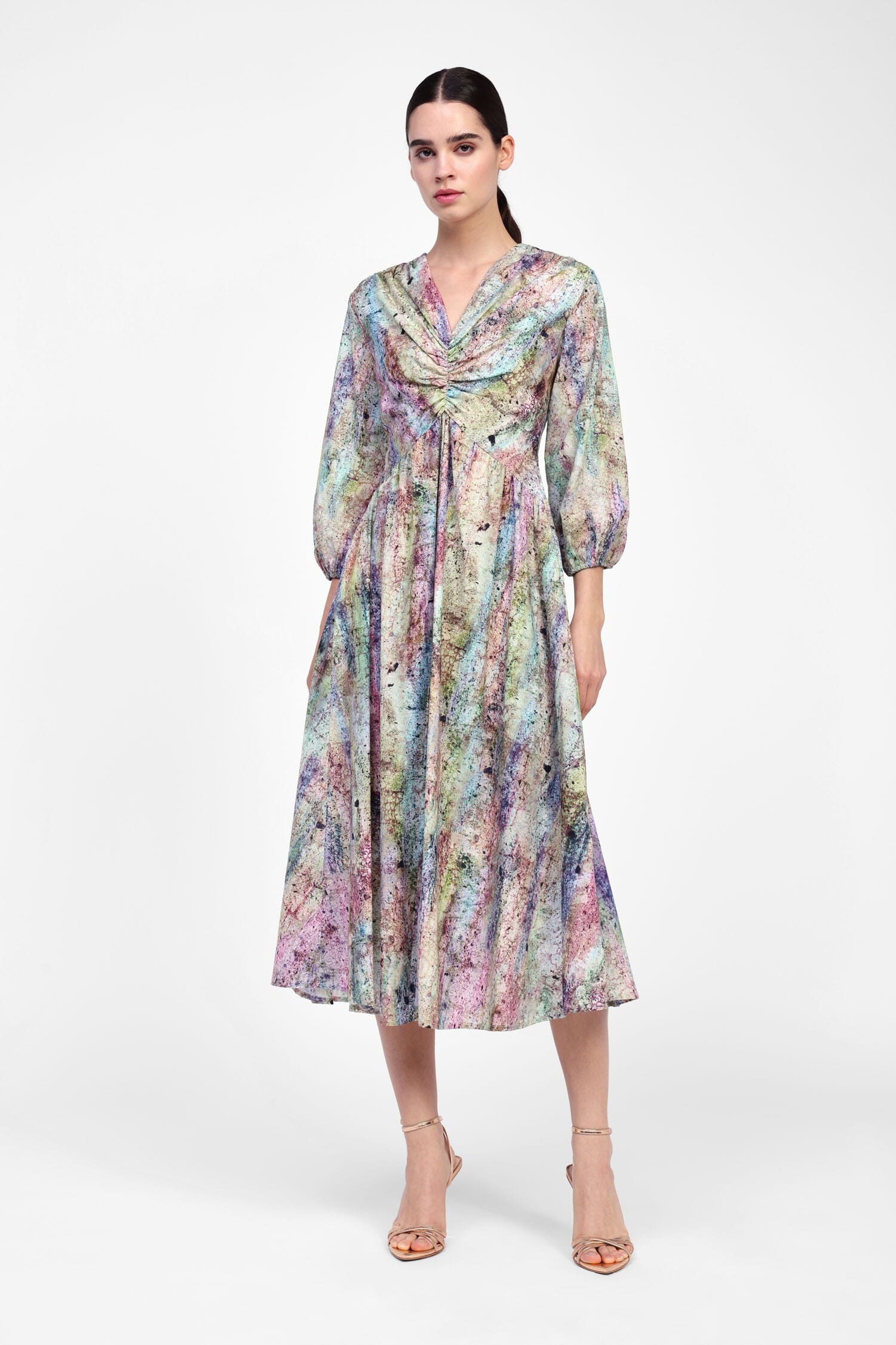 Abito Con Scollo E Dettaglio Arricciato Dixie