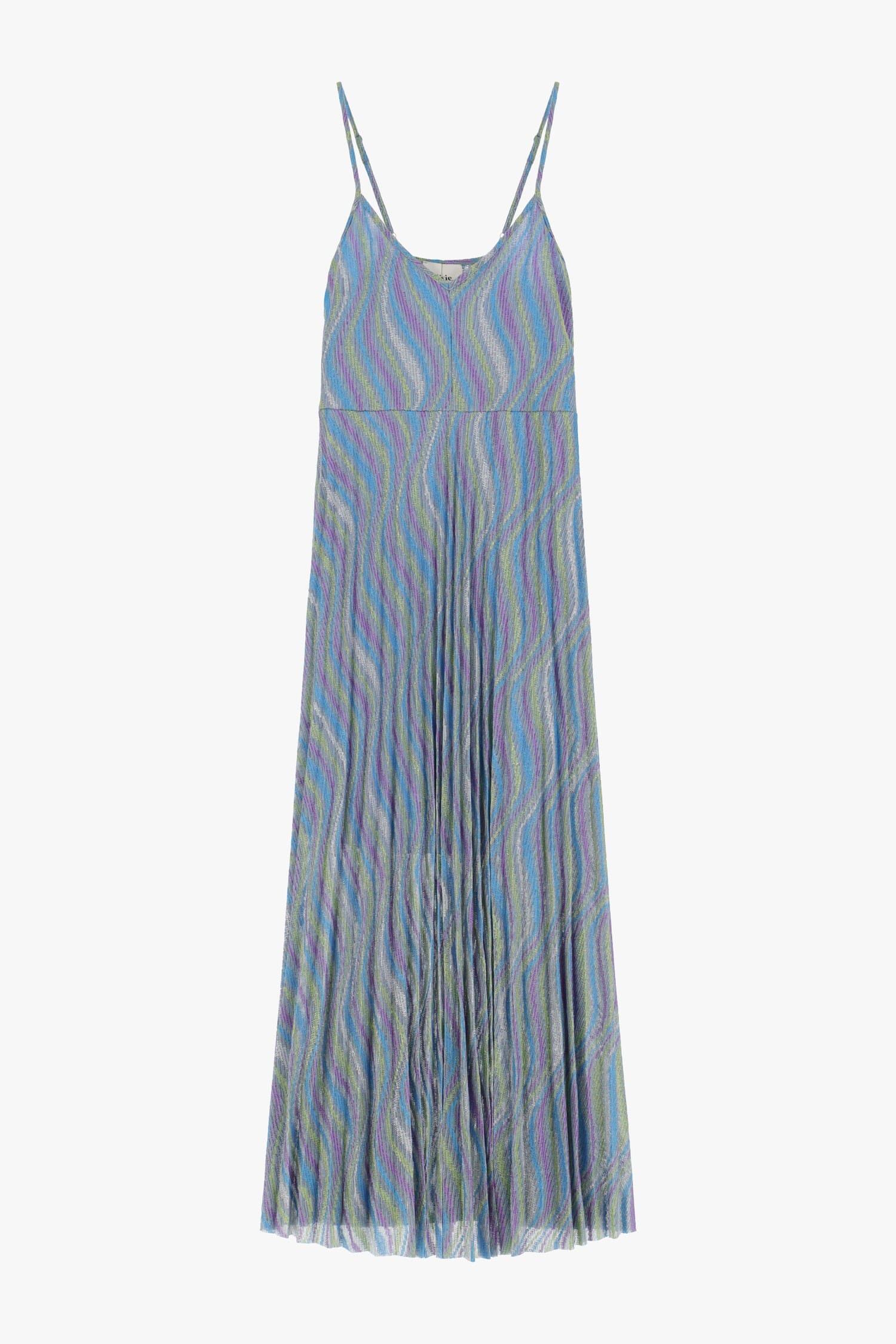 Robe longue à motif ondulé Dixie