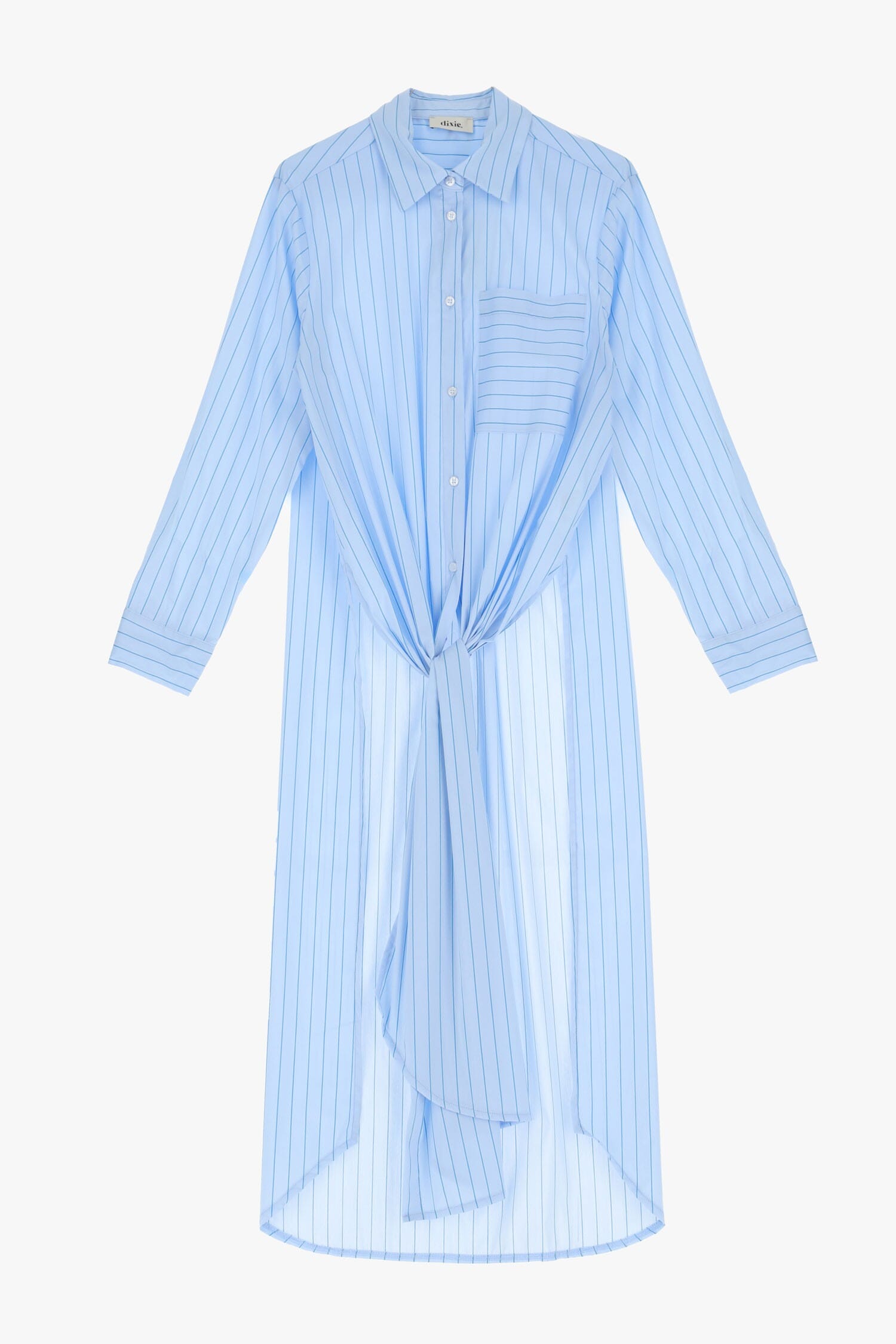 Long Shirt With Knotted Tail Dixie